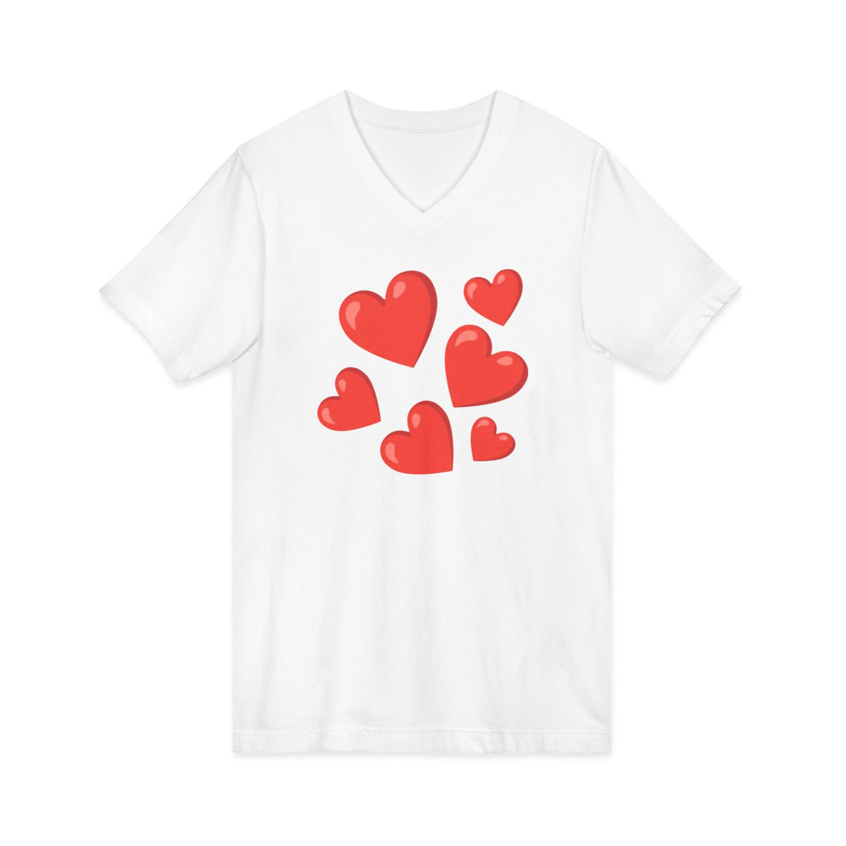 Unisex Jersey Short Sleeve V-Neck Tee