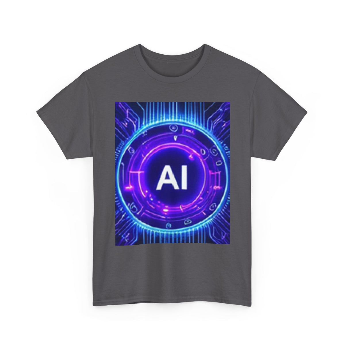 AI Circuit Tee — Futuristic Tech Graphic T-Shirt