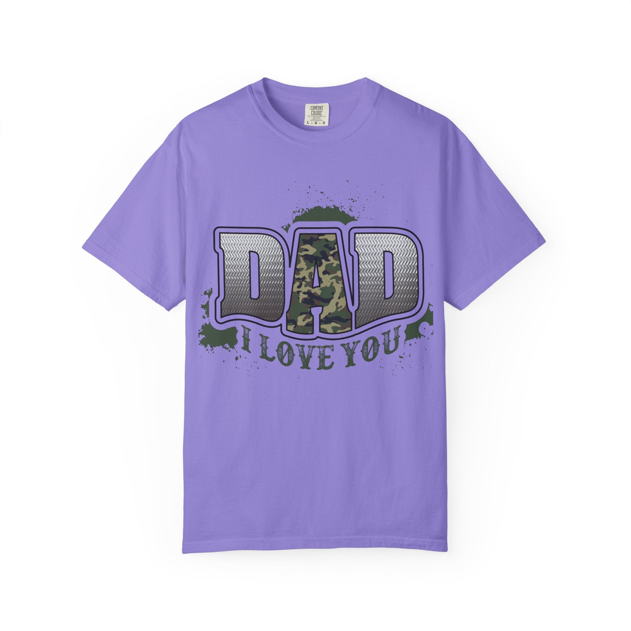 Dad I Love You Camo Graphic T-Shirt