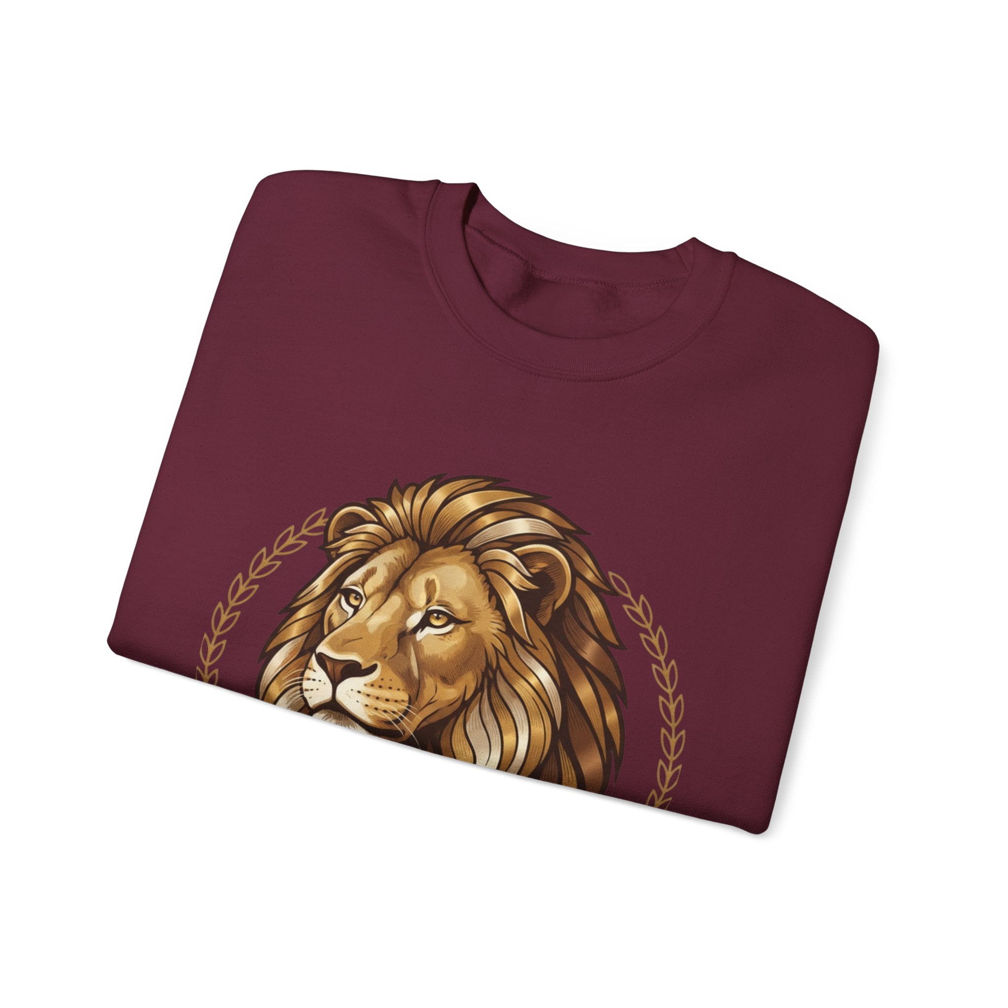 Lion Graphic Cotton Crewneck