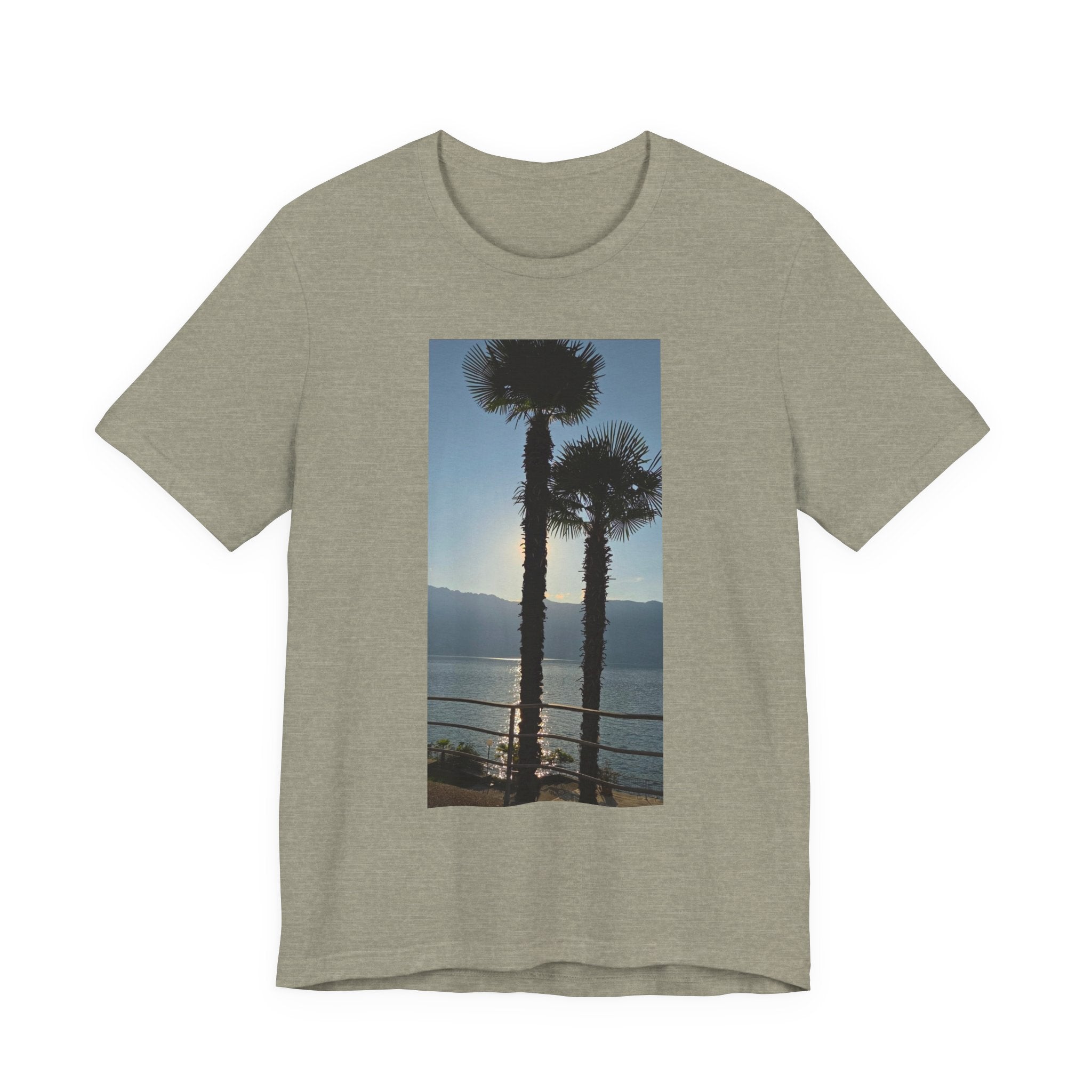 Palm Trees Sunset T‑Shirt — Coastal Photo Tee