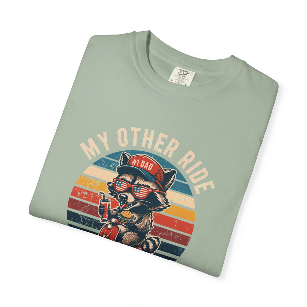 My Other Ride Is Your Dad T-Shirt — Cute Motorcycle Puppy Graphic Tee for Dad, Father's Day Gift