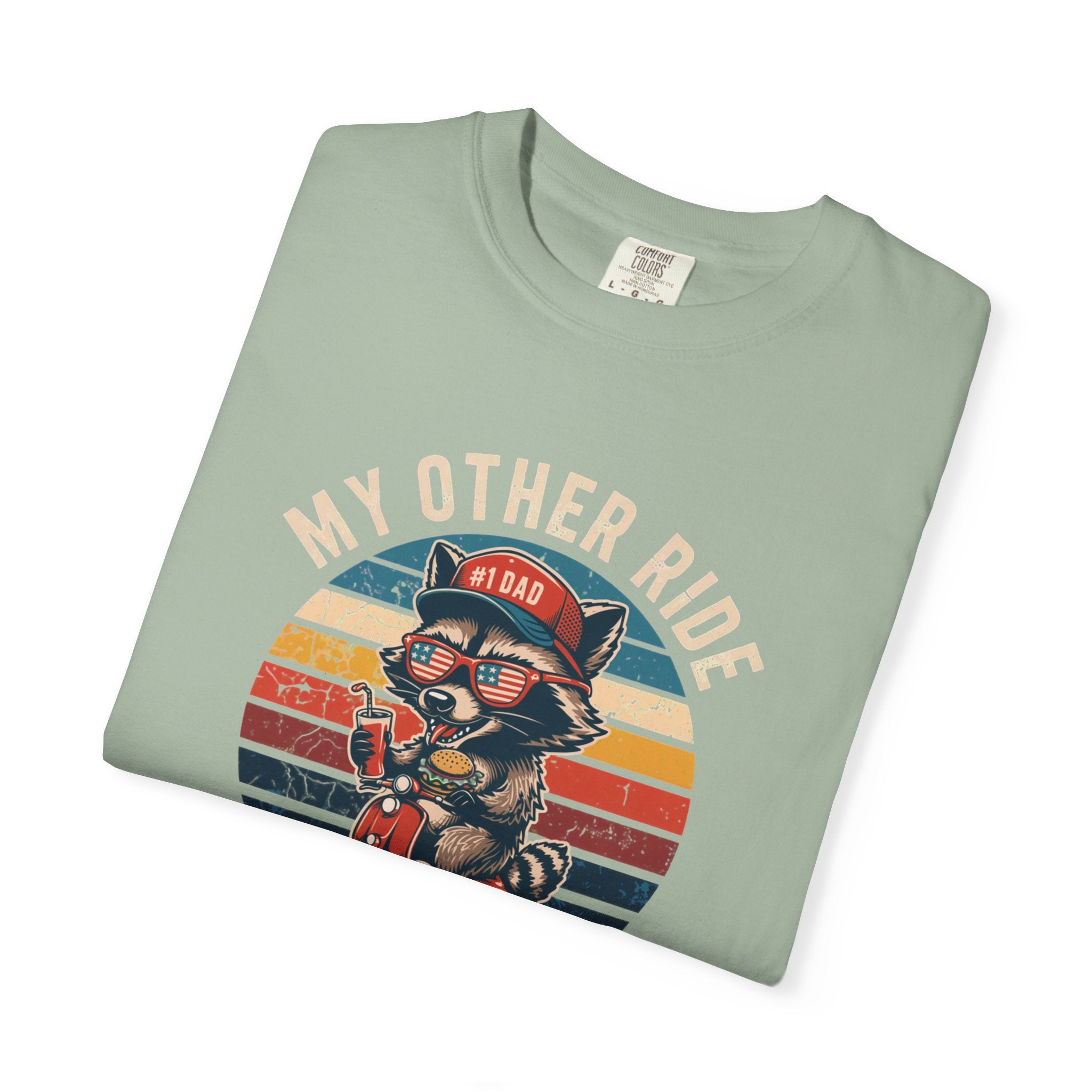 My Other Ride Is Your Dad T-Shirt — Cute Motorcycle Puppy Graphic Tee for Dad, Father's Day Gift