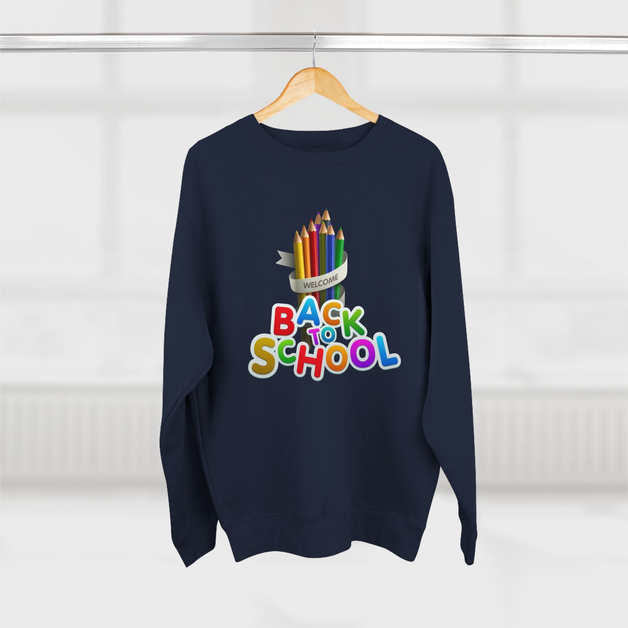Okula Dönüş Sweatshirt'ü — Renkli Kalem Tasarımı