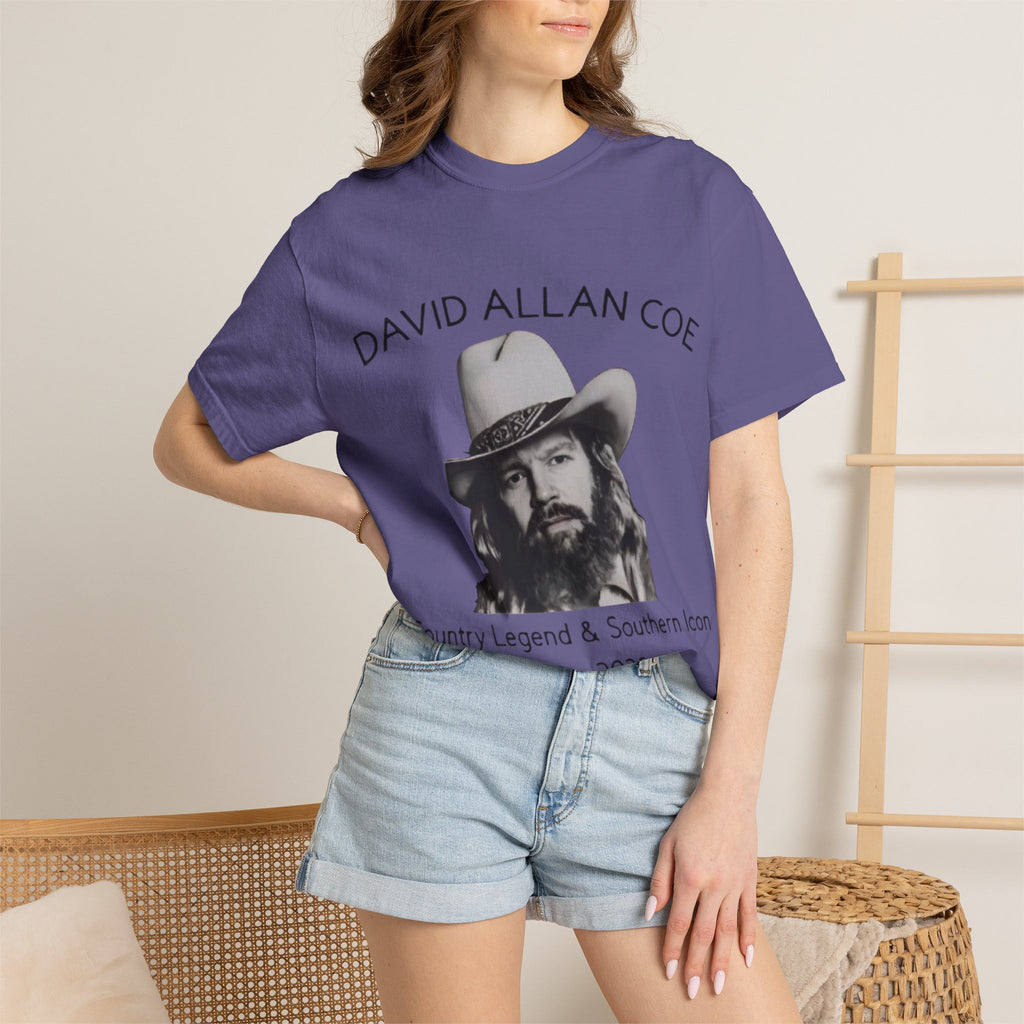 David Allan Coe Tribute T-Shirt – Vintage Cotton Memorial Tee