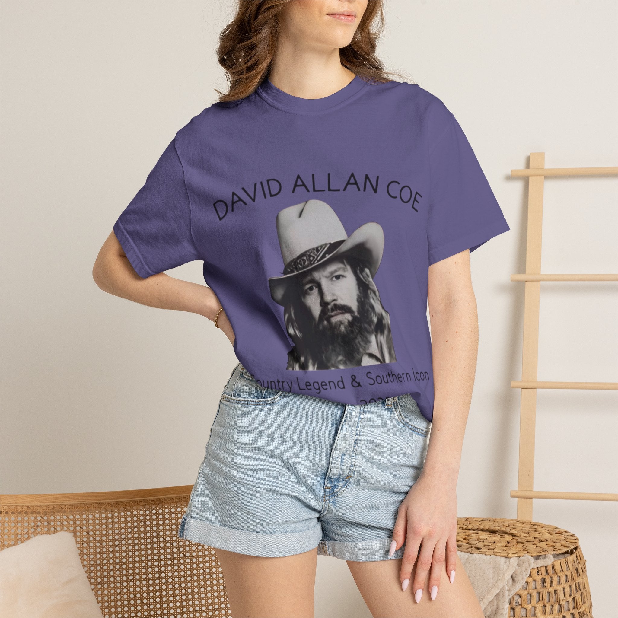David Allan Coe Tribute T-Shirt – Vintage Cotton Memorial Tee