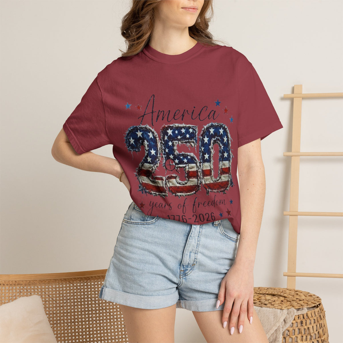 America 250 T-Shirt — 1776–2026 Stars & Stripes Patriotic Tee