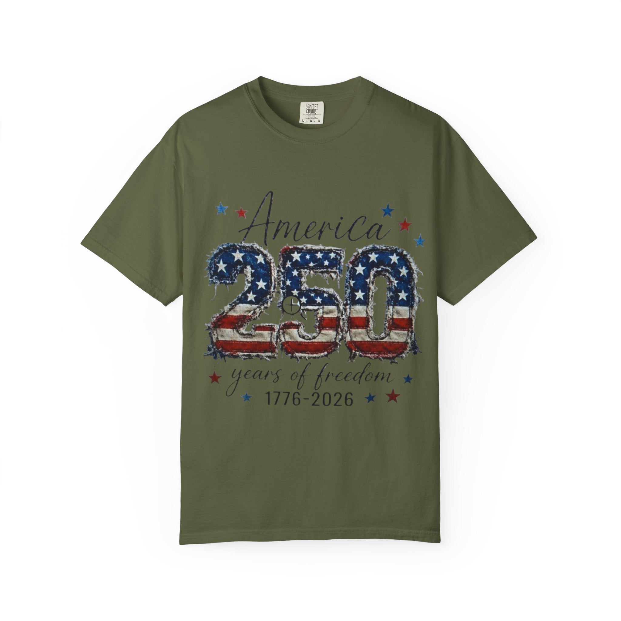 America 250 T-Shirt — 1776–2026 Stars & Stripes Patriotic Tee