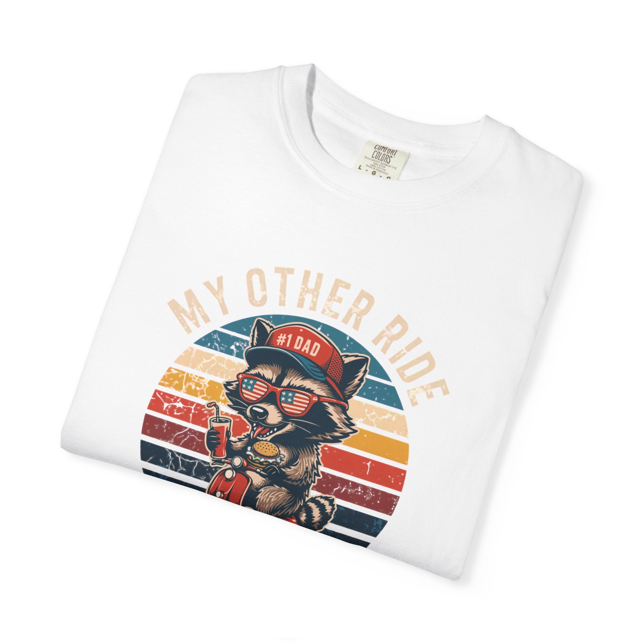 My Other Ride Is Your Dad T-Shirt — Cute Motorcycle Puppy Graphic Tee for Dad, Father's Day Gift