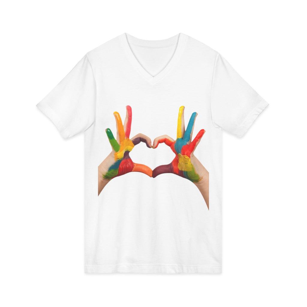 Unisex Jersey Short Sleeve V-Neck Tee