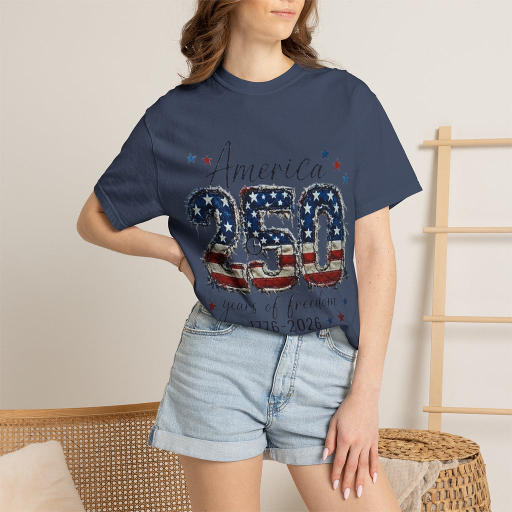America 250 T-Shirt — 1776–2026 Stars & Stripes Patriotic Tee