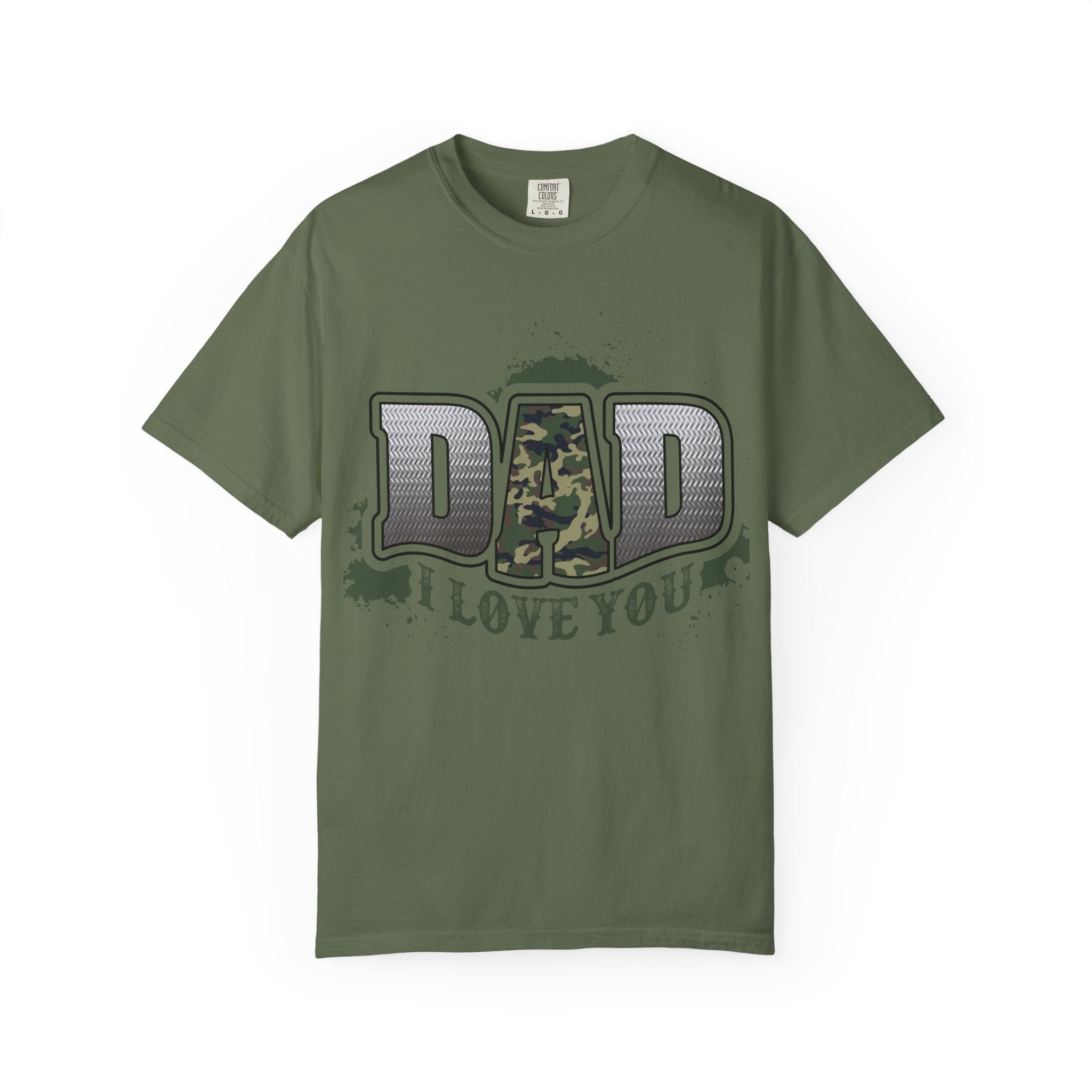 Dad I Love You Camo Graphic T-Shirt
