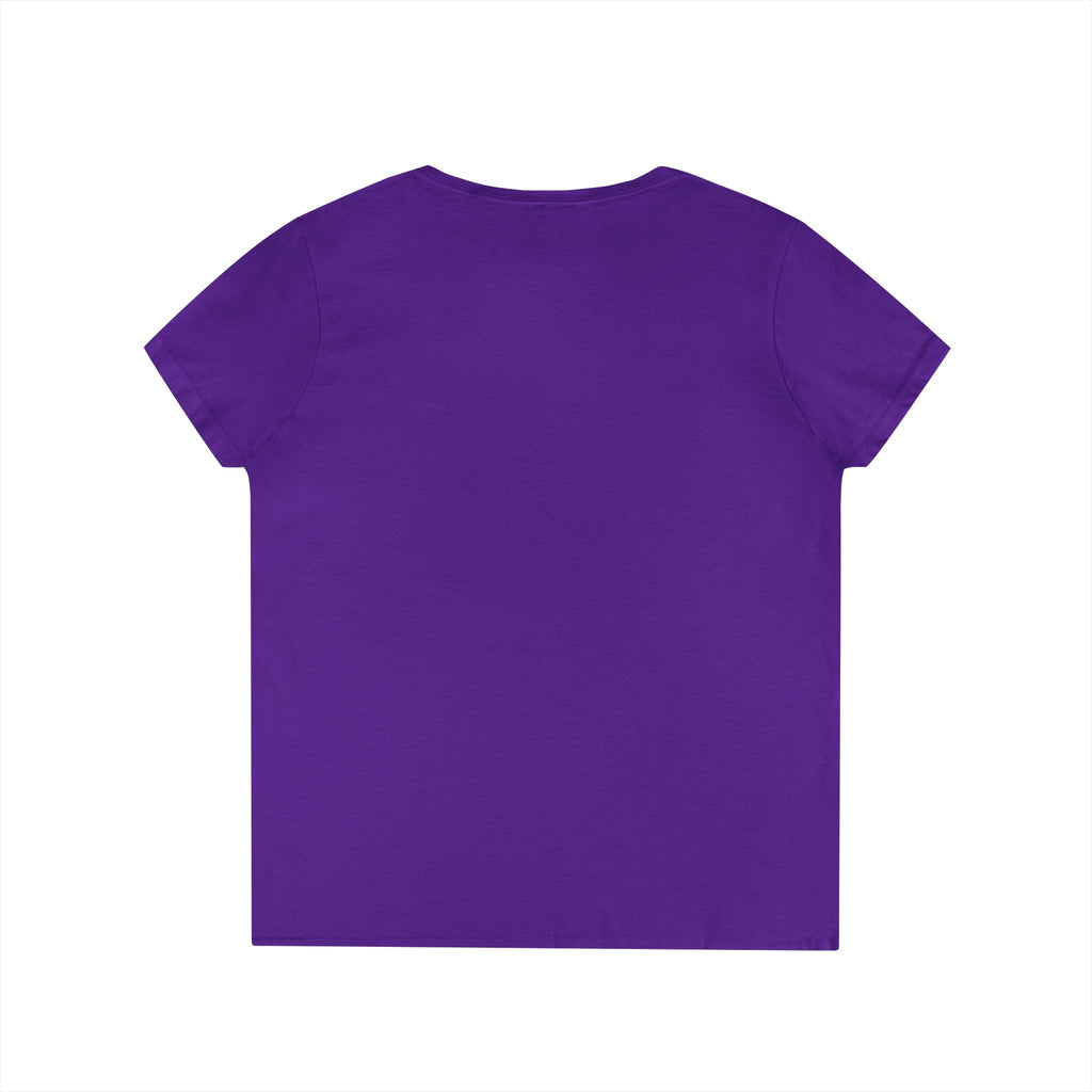 Cute Cats Sitting On A Fence Women’s V-Neck T-Shirt