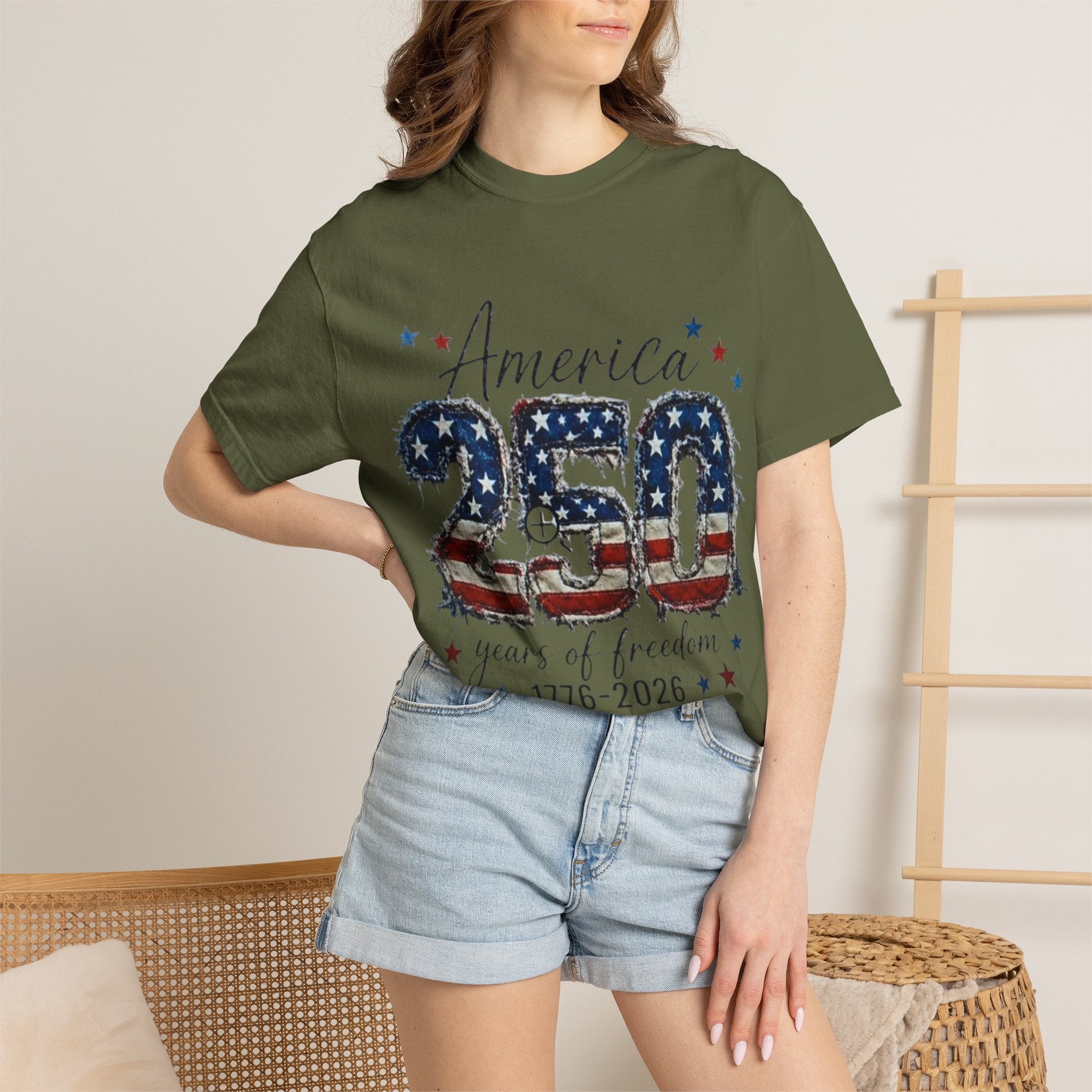 America 250 T-Shirt — 1776–2026 Stars & Stripes Patriotic Tee