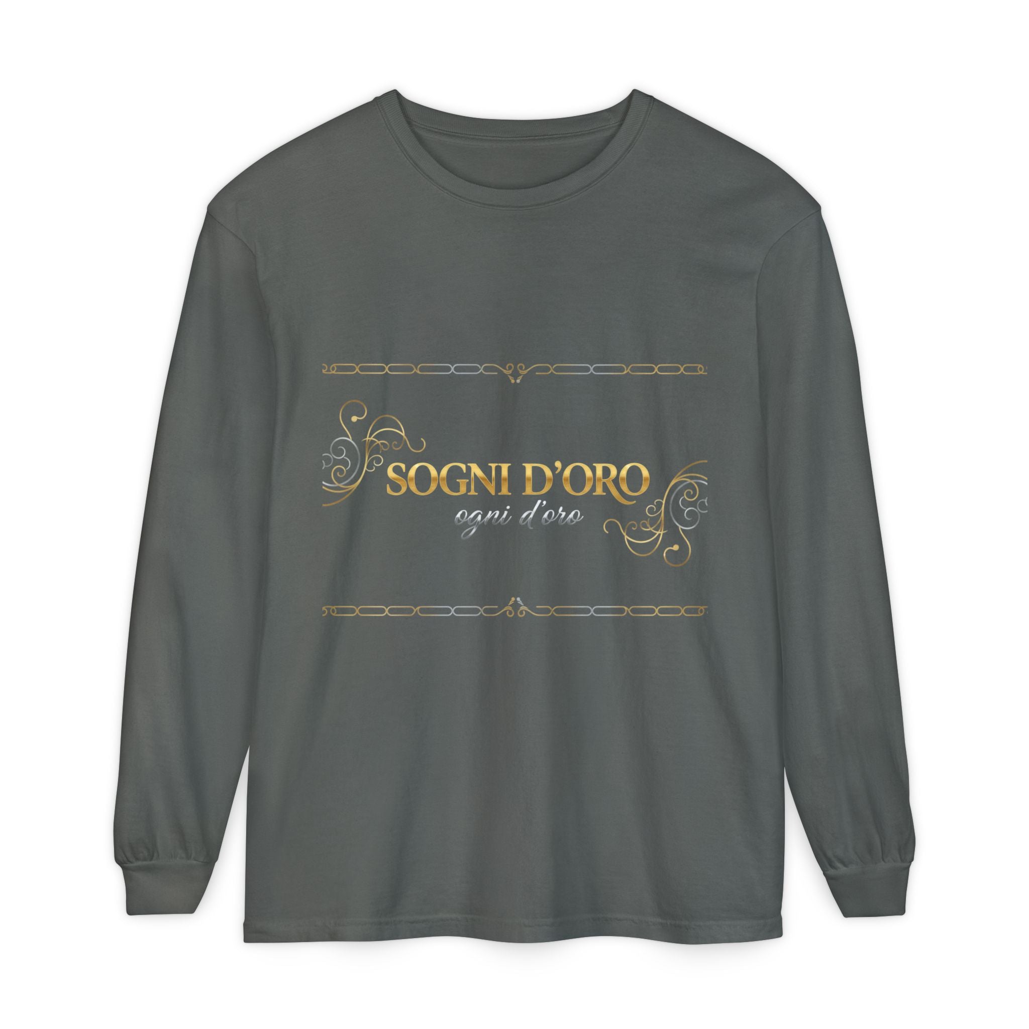 Garment-Dyed Cotton Long Sleeve