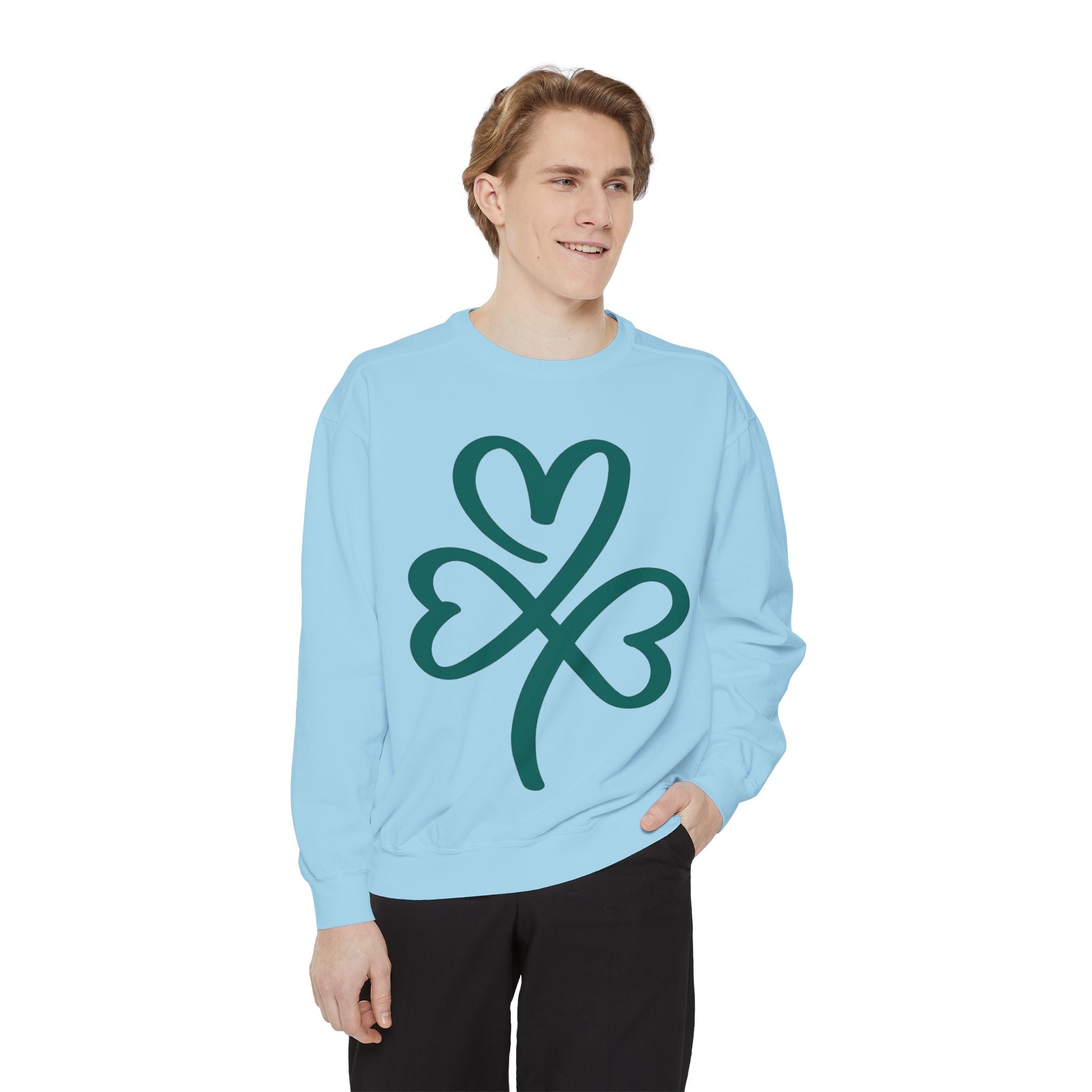 Heart Clover Cotton Sweatshirt