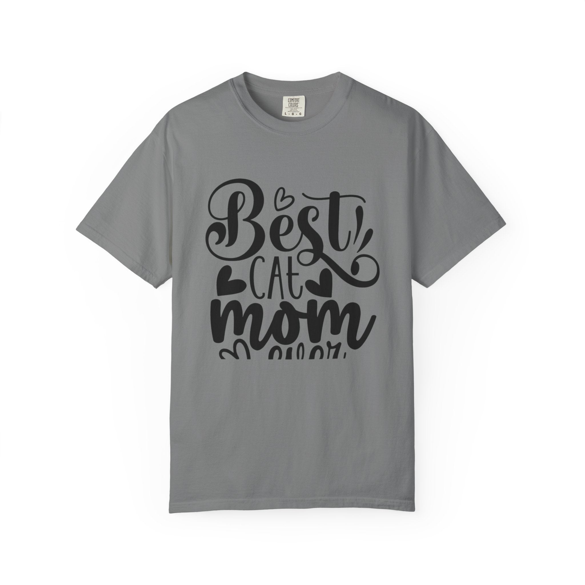 Garment-Dyed Cat Mom Tee