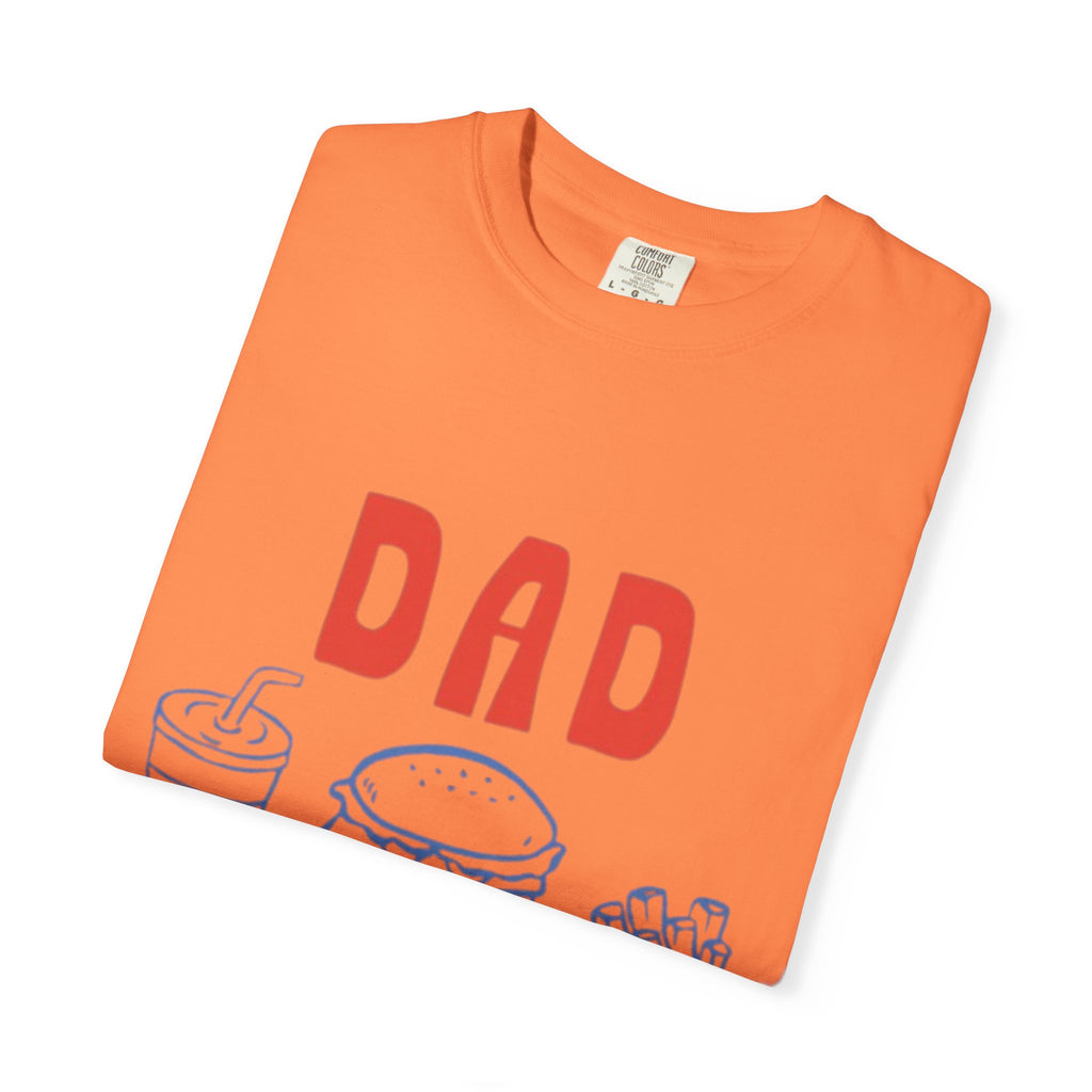 Dad Tax T-Shirt — Funny Father’s Day Tee with Burger, Fries & Drink Graphic