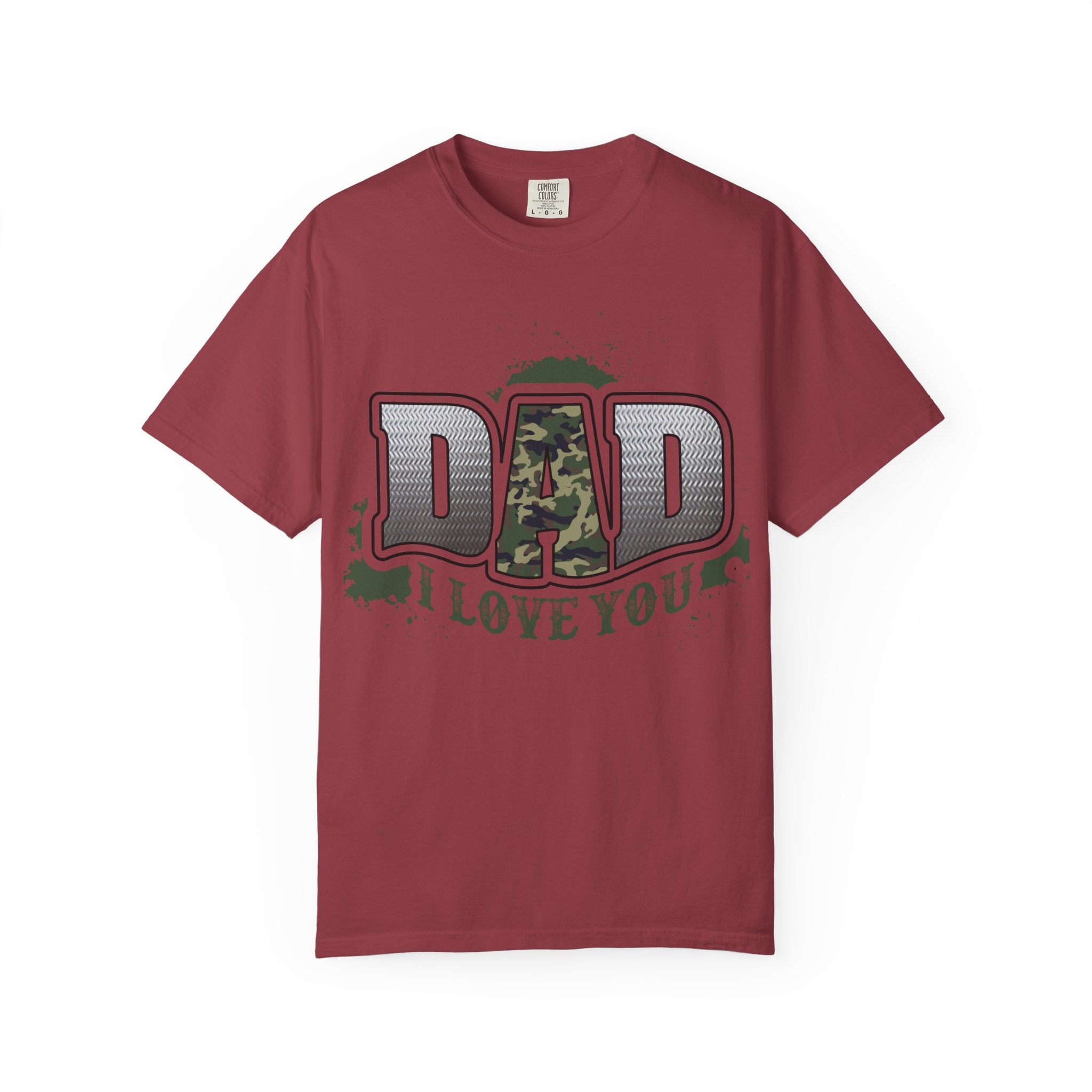Dad I Love You Camo Graphic T-Shirt