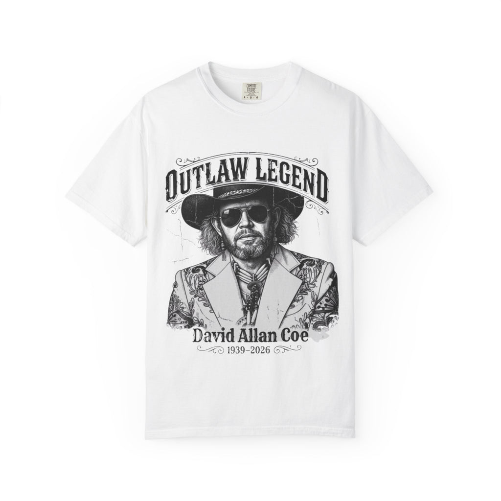 Outlaw Legend Tribute T-Shirt — David Allan Coe Memorial Graphic Tee