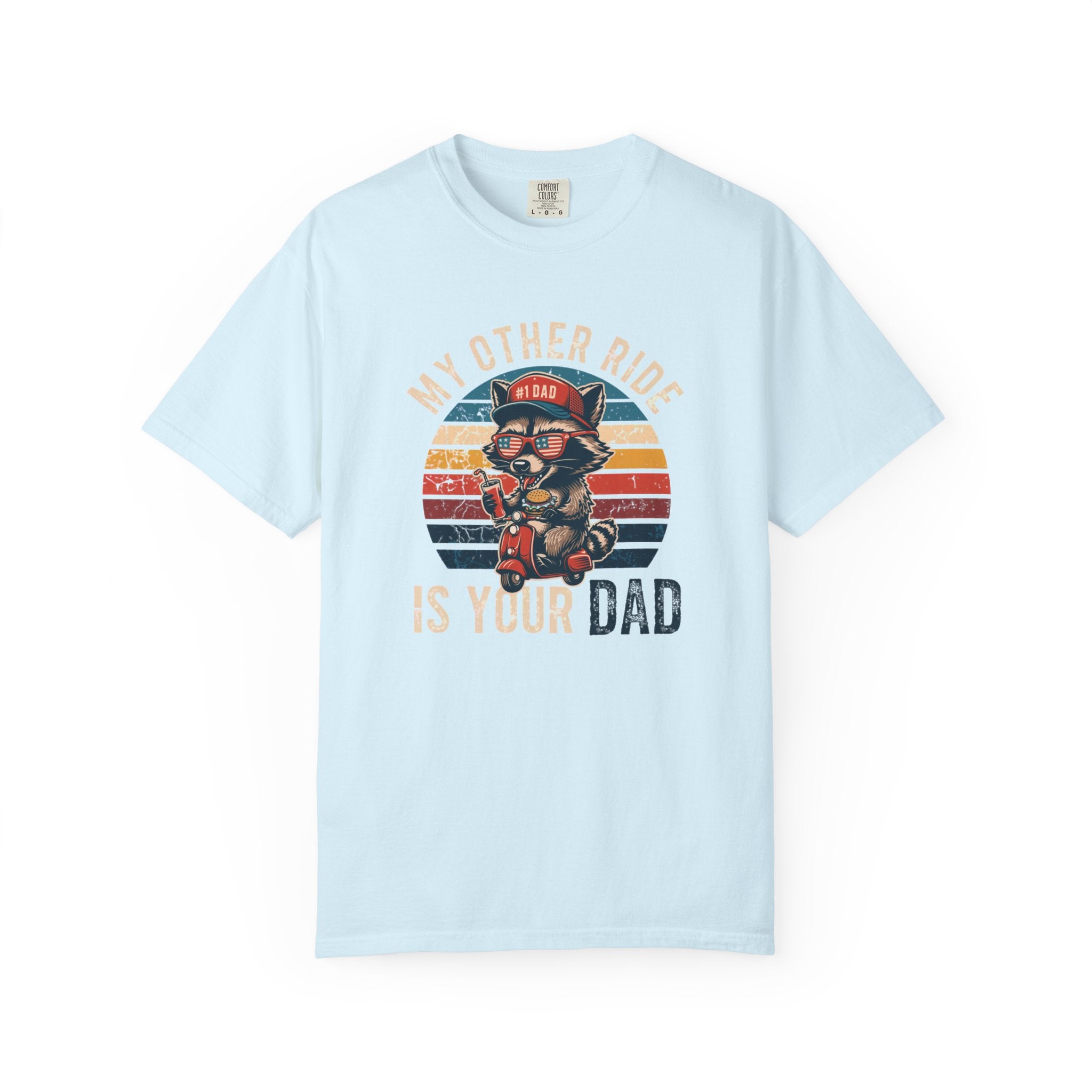 My Other Ride Is Your Dad T-Shirt — Cute Motorcycle Puppy Graphic Tee for Dad, Father's Day Gift