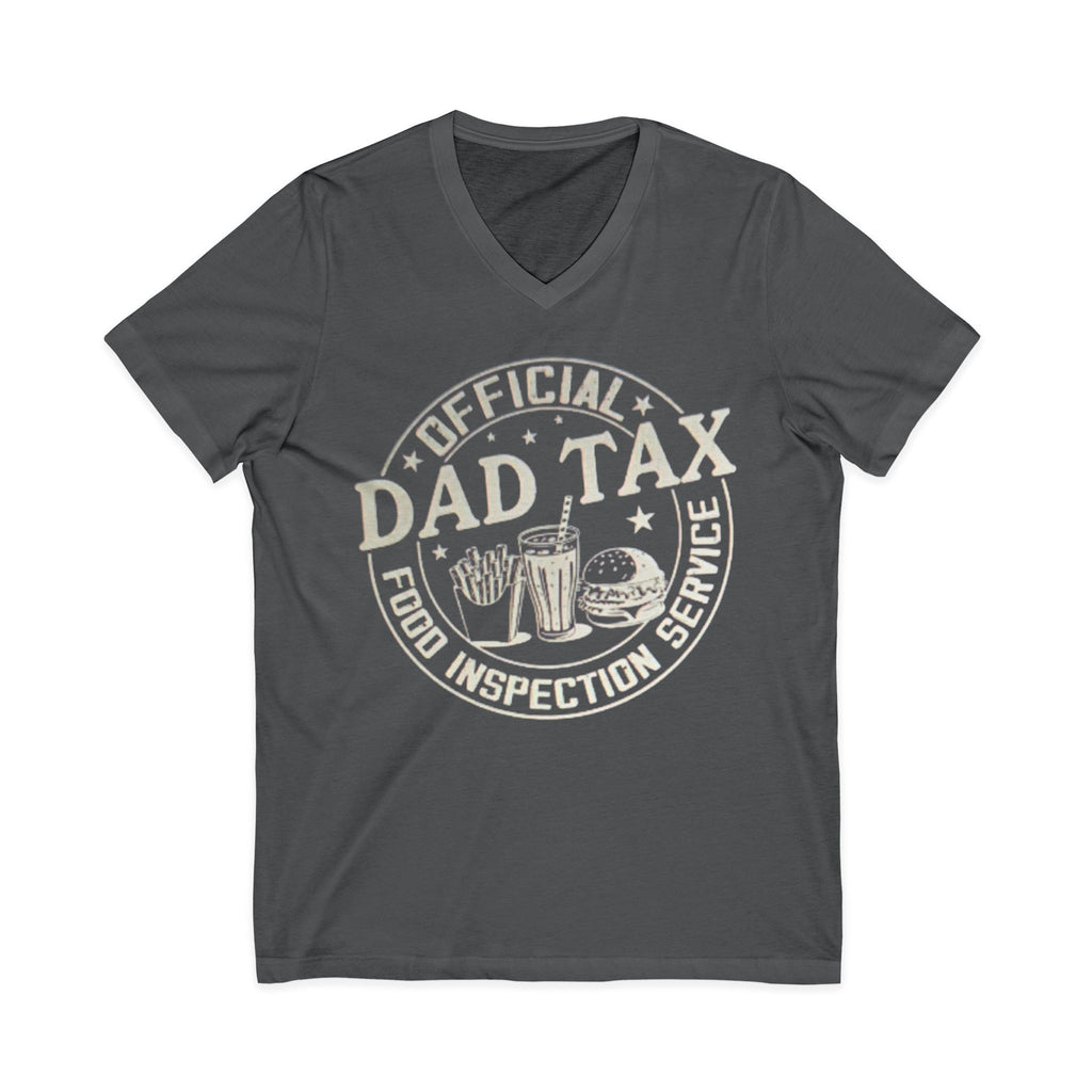Dad Tax T‑Shirt — "Official Dad Tax Food Inspection Service" V‑Neck Tee