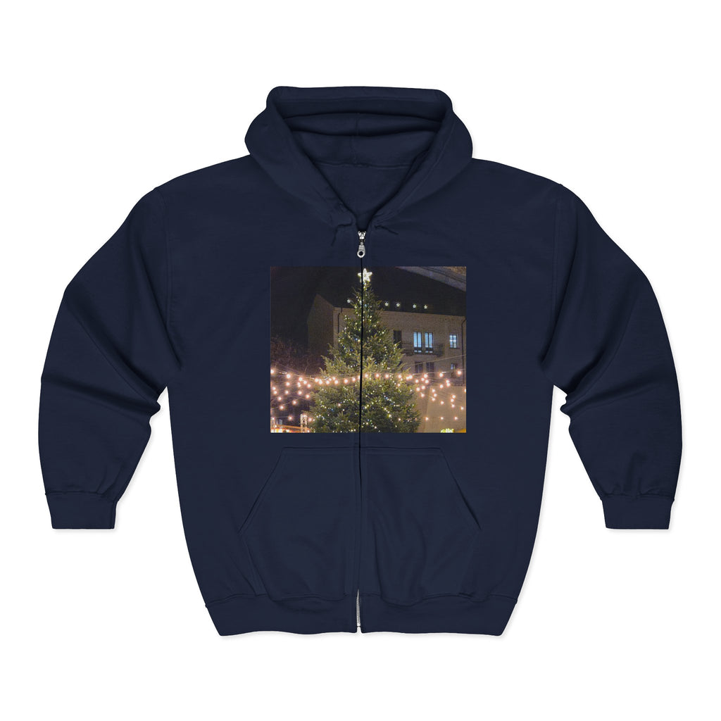 Cotton Blend Zip Hoodie