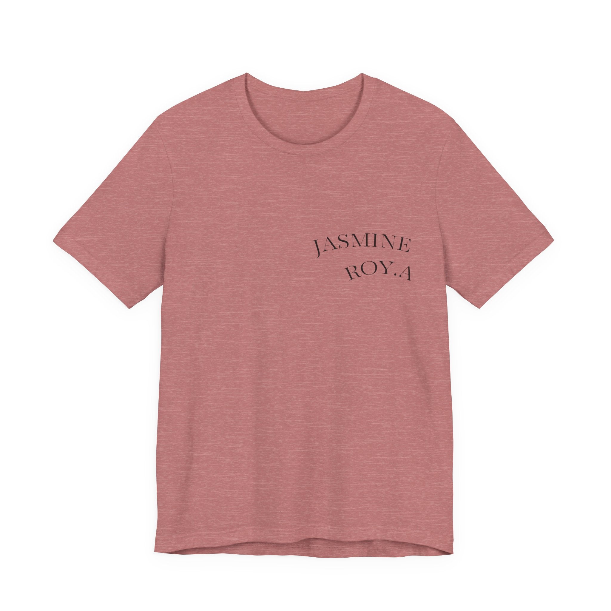 Jasmine Royal tee in white - front view

