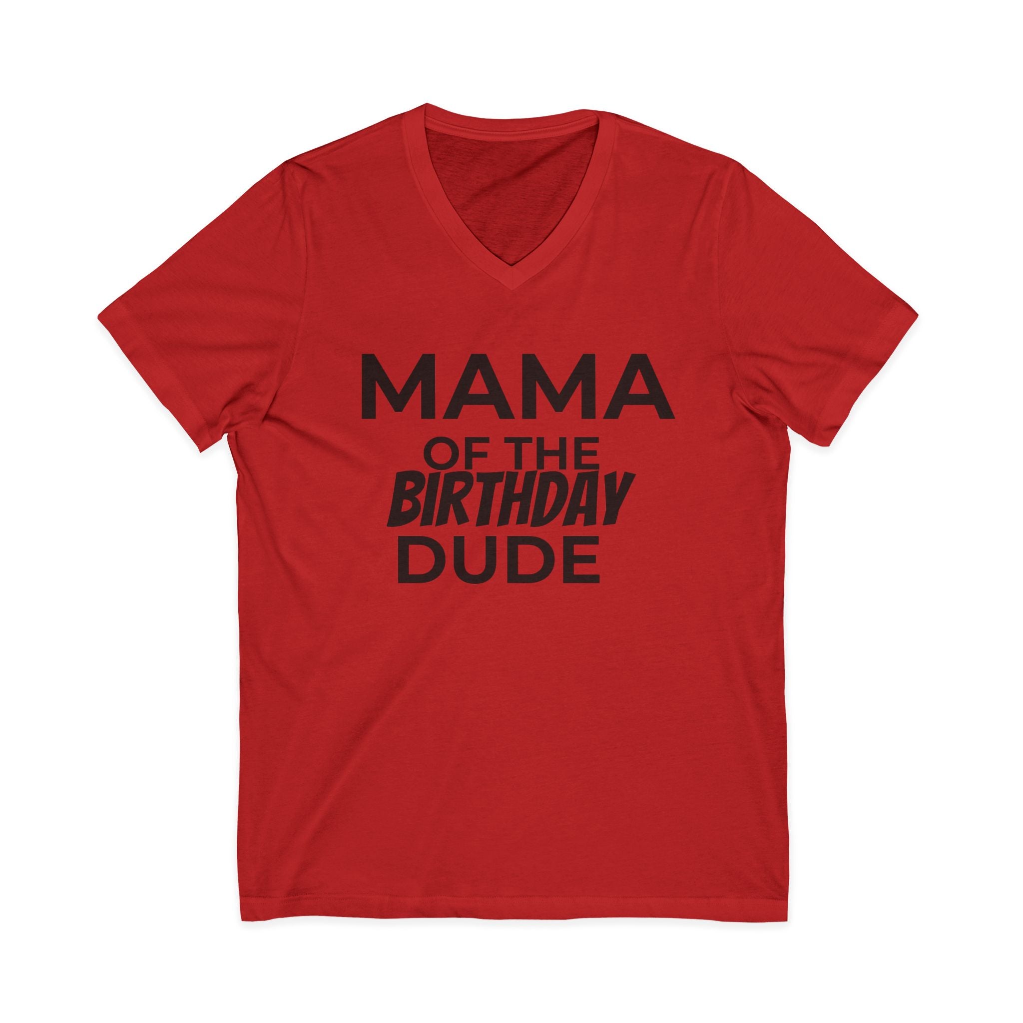 Birthday Mama Cotton V-Neck