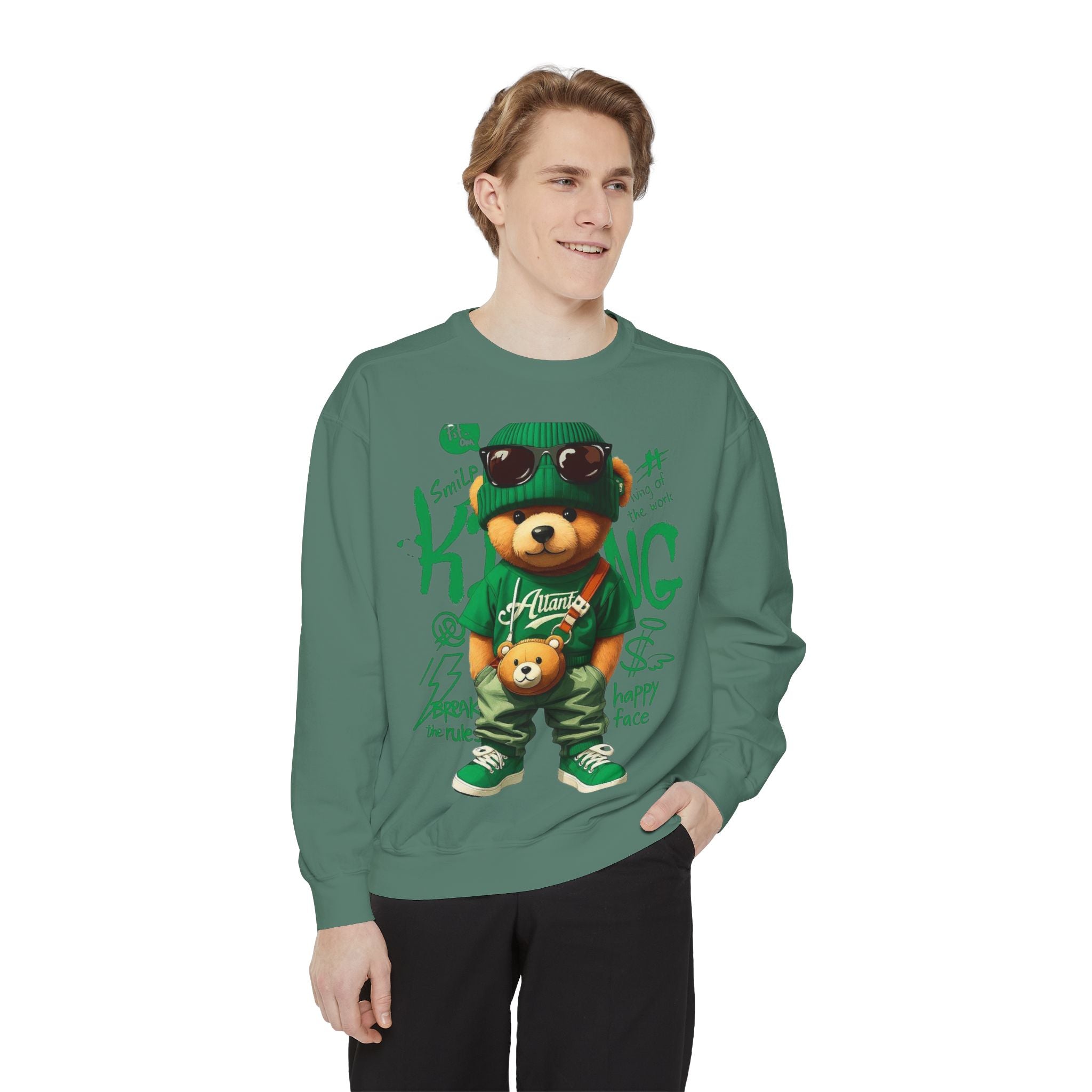 Bear Graphic Cotton Sweatshirt