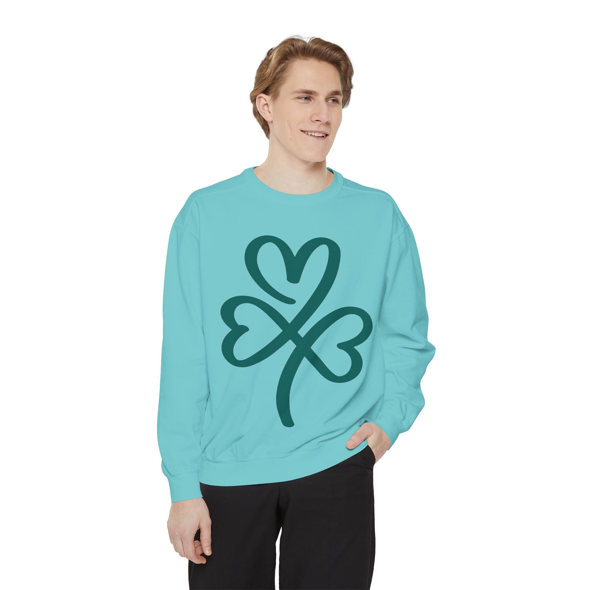 Heart Clover Cotton Sweatshirt