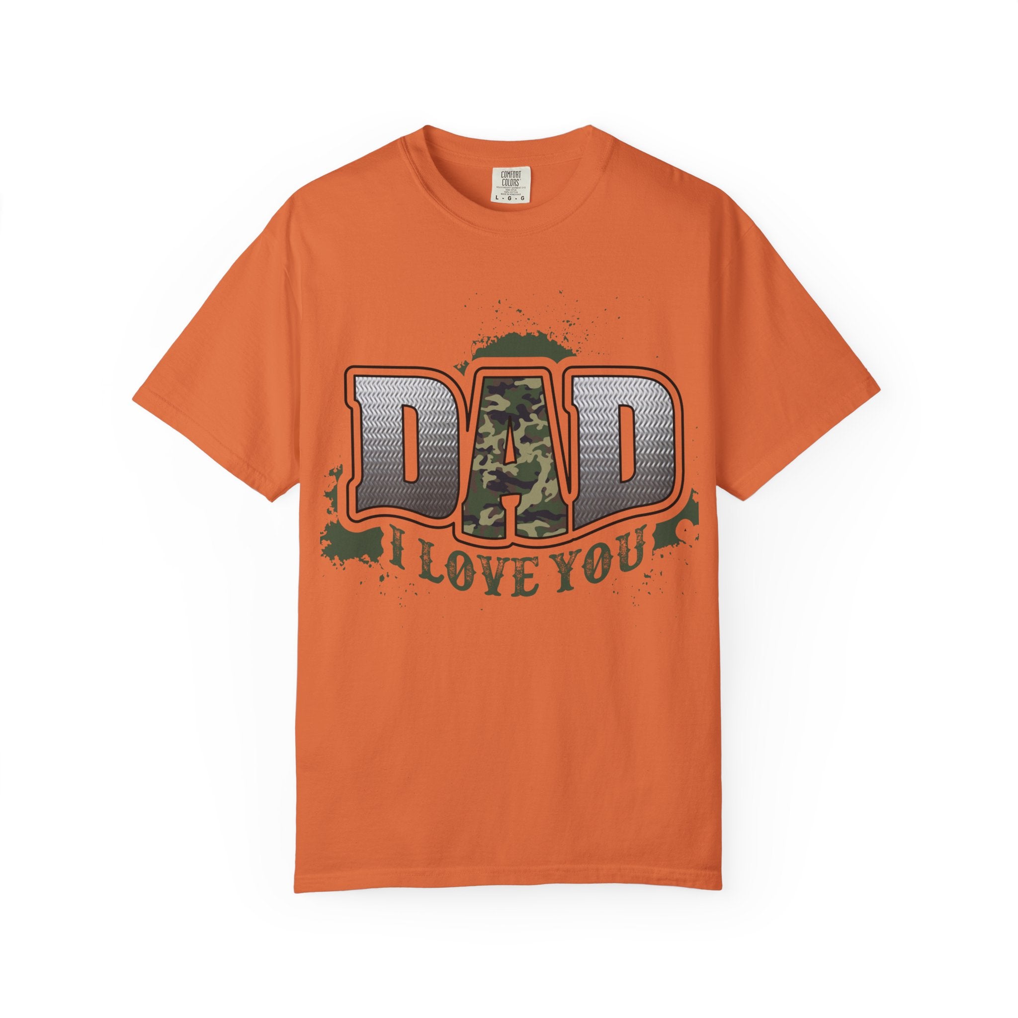Dad I Love You Camo Graphic T-Shirt