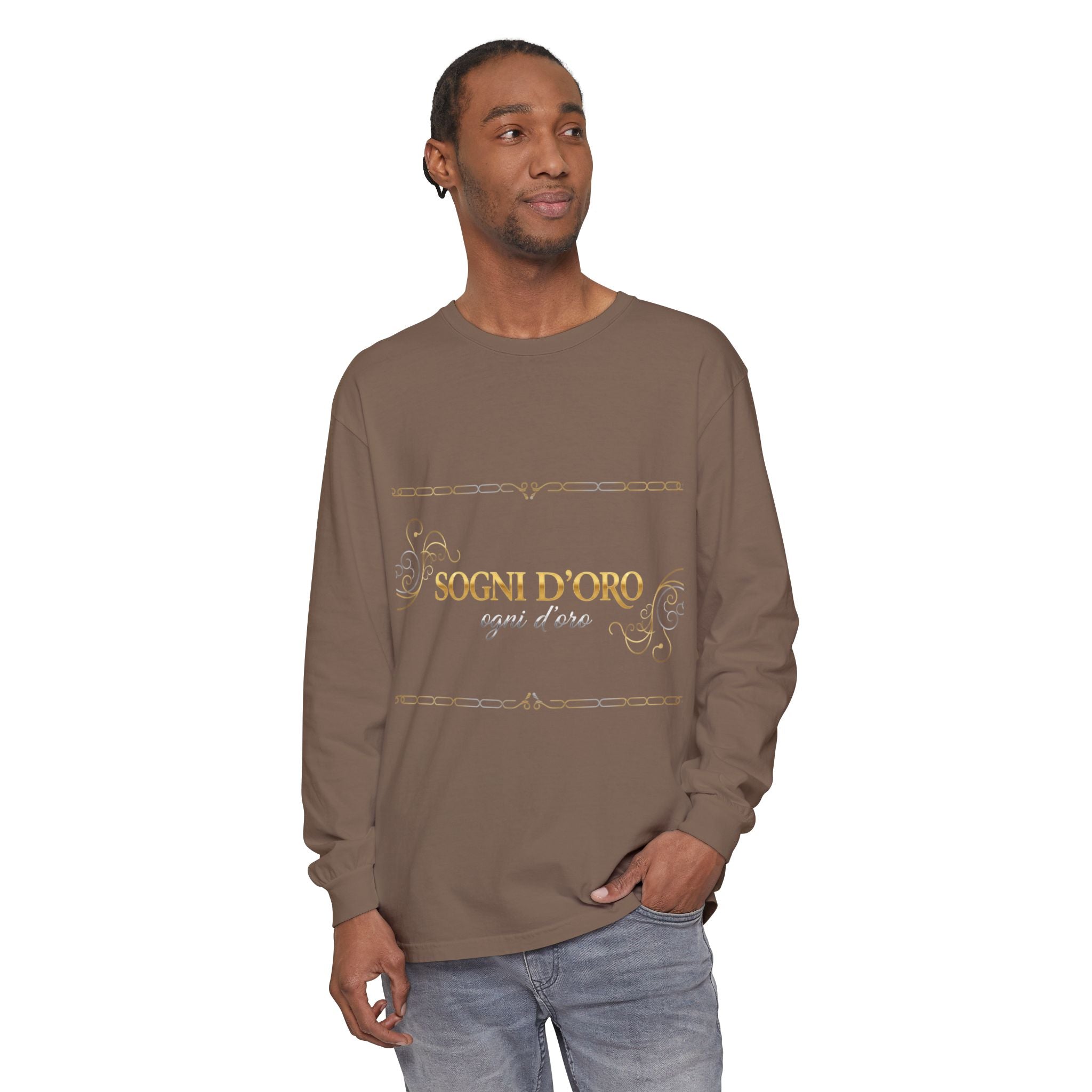 Garment-Dyed Cotton Long Sleeve