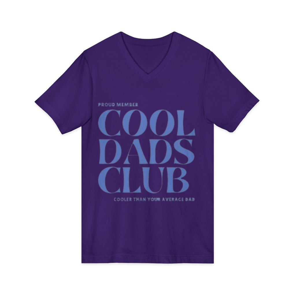 Cool Dads Club V-Neck Tee — Proud Member "Cooler Than Your Average Dad" Father's Day Shirt
