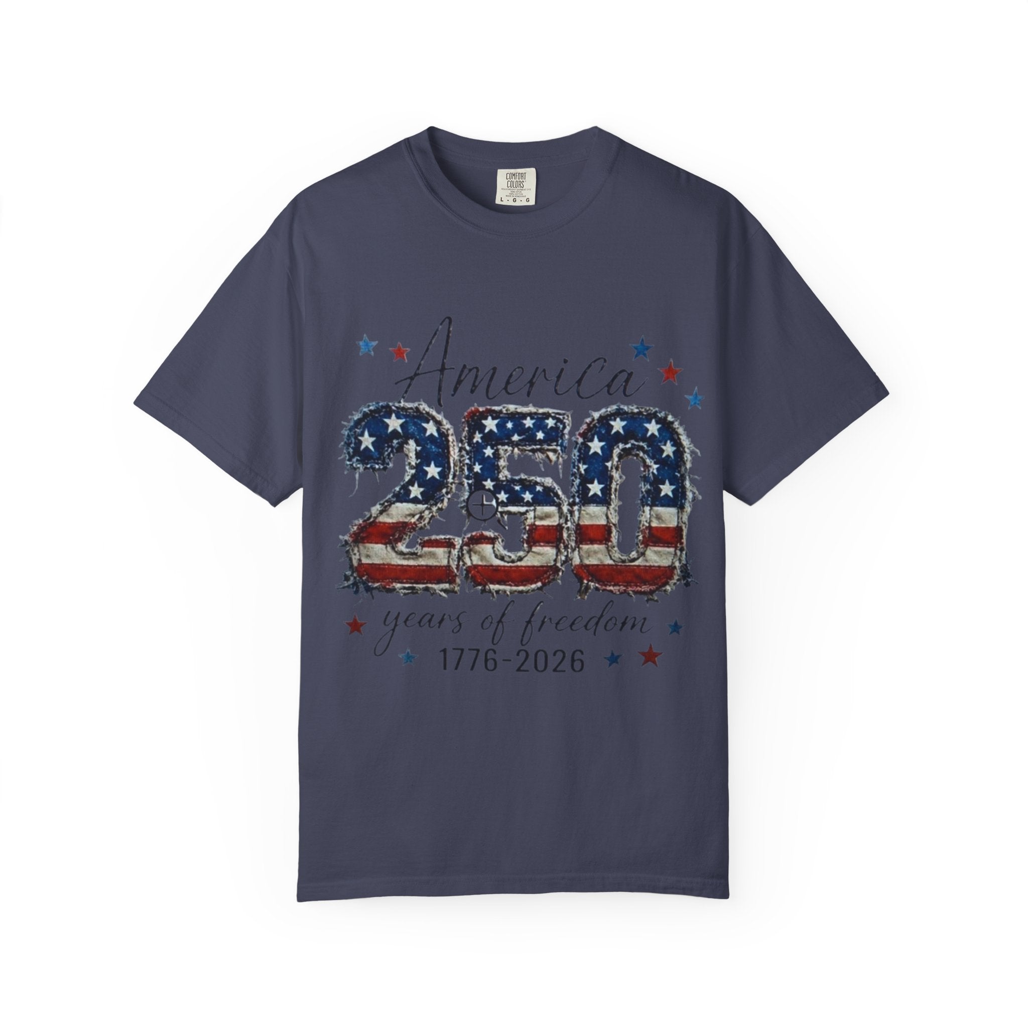 America 250 T-Shirt — 1776–2026 Stars & Stripes Patriotic Tee