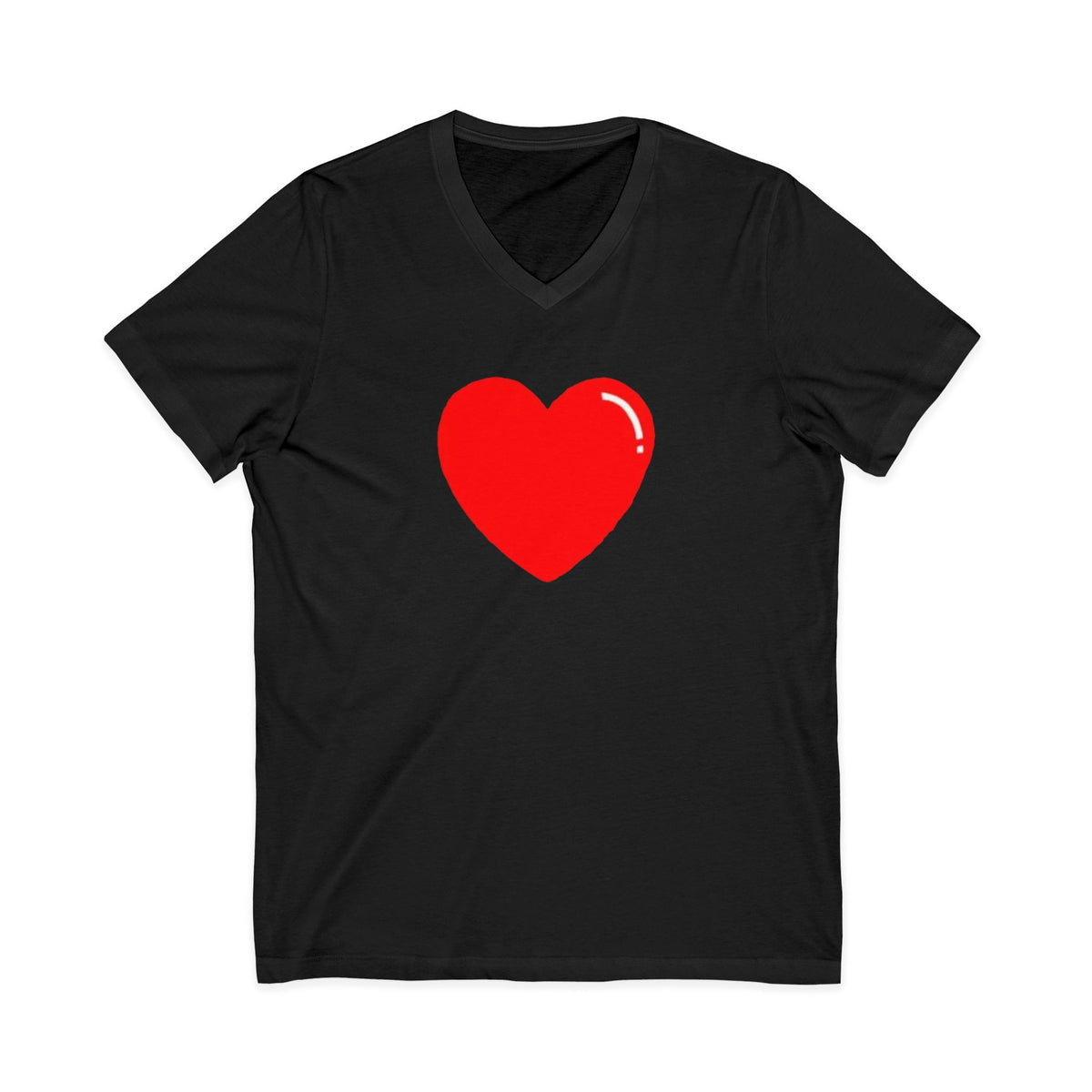 Unisex Jersey Short Sleeve V-Neck Tee
