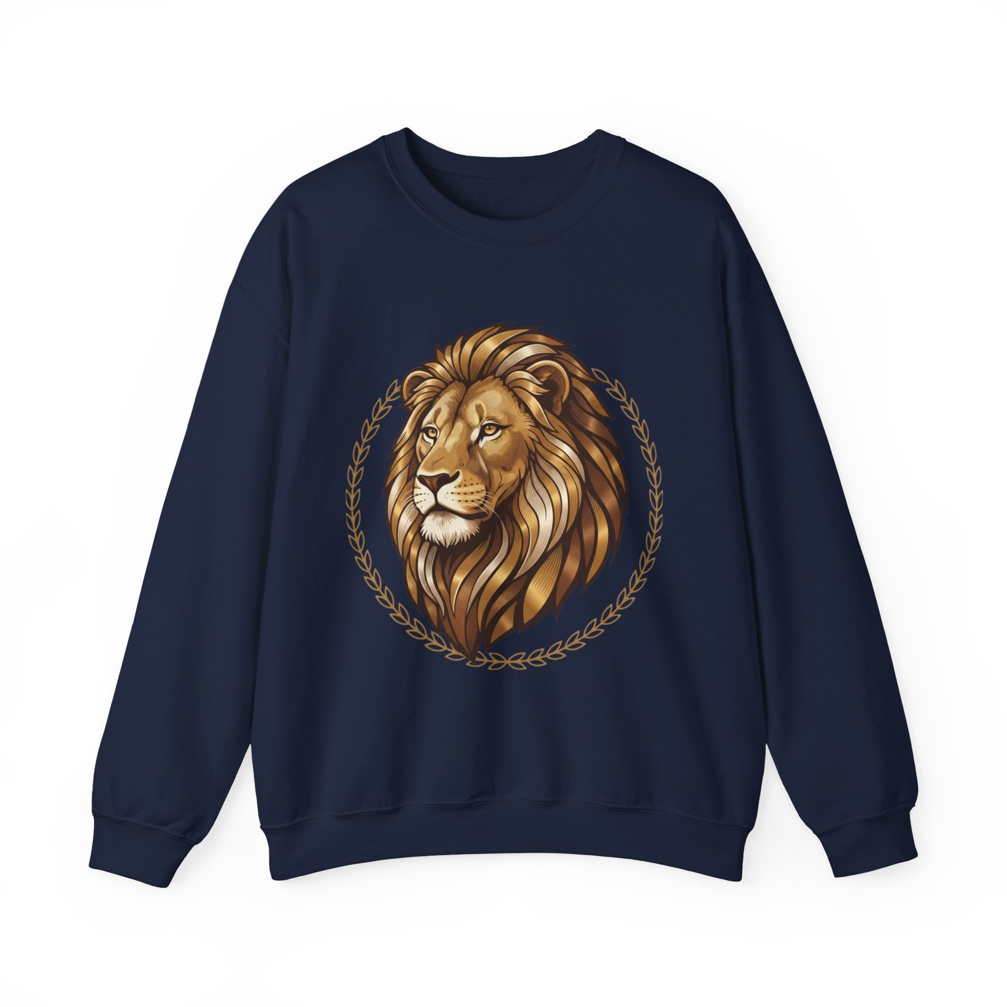 Lion Graphic Cotton Crewneck