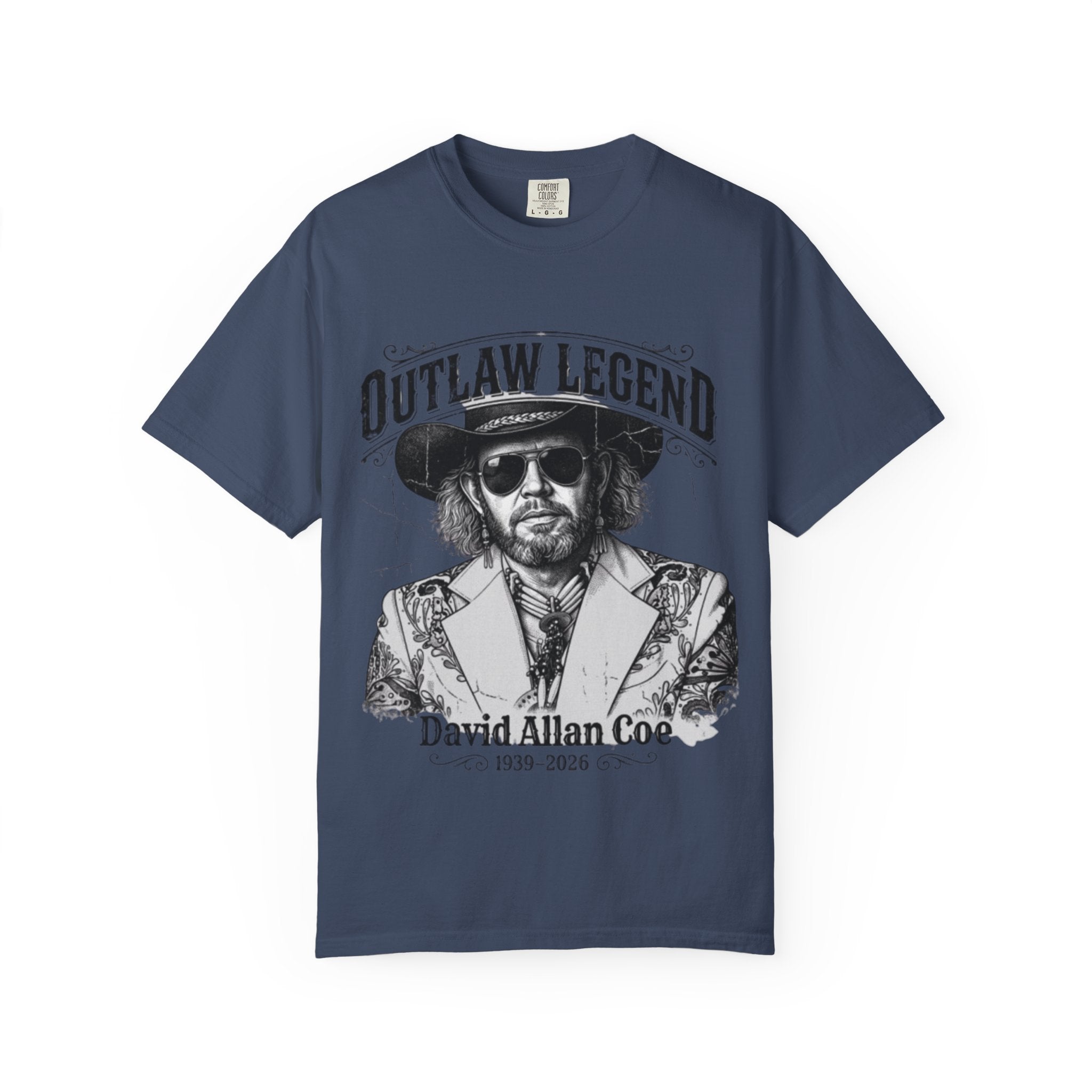 Outlaw Legend Tribute T-Shirt — David Allan Coe Memorial Graphic Tee