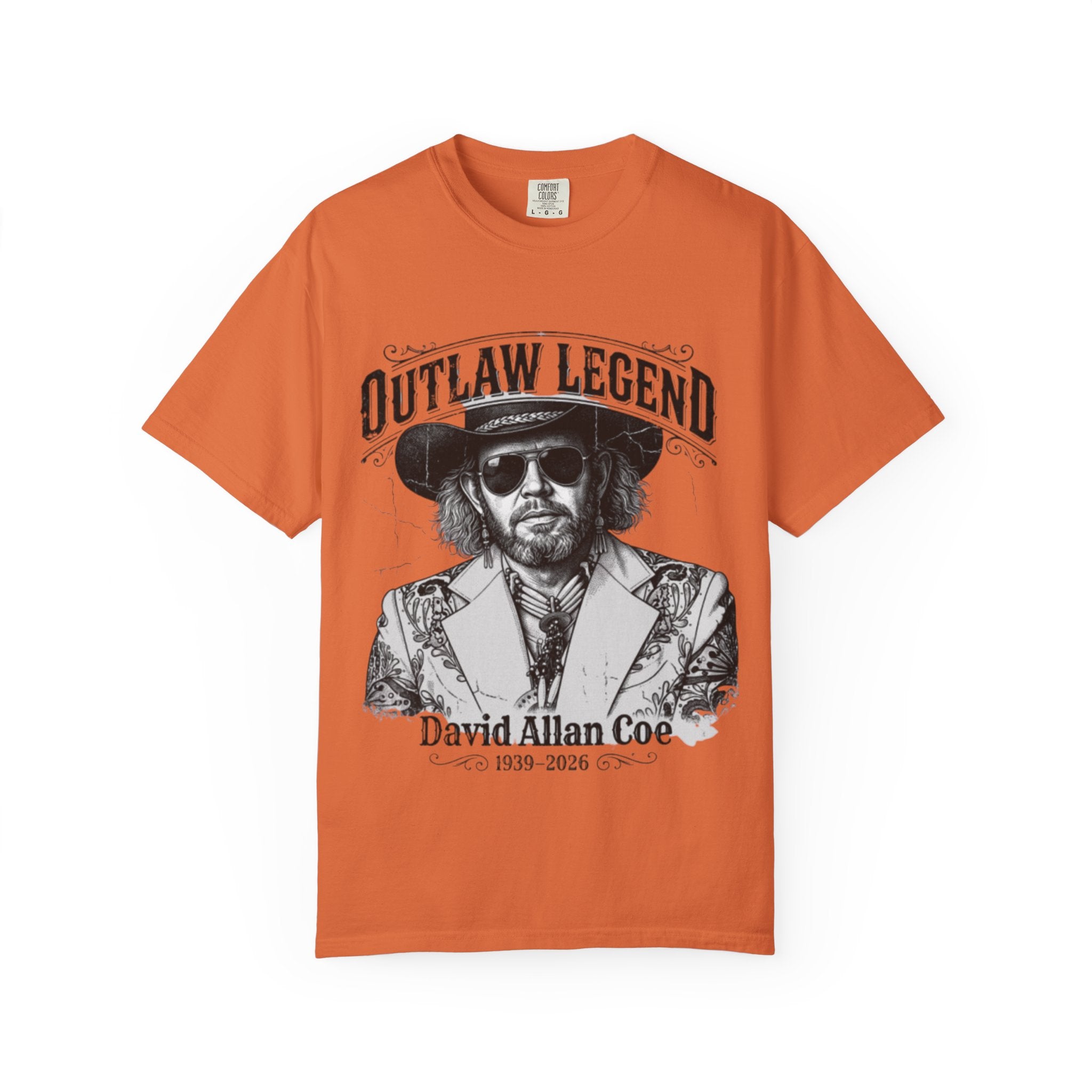 Outlaw Legend Tribute T-Shirt — David Allan Coe Memorial Graphic Tee