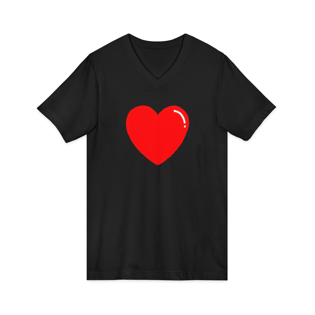 Unisex Jersey Short Sleeve V-Neck Tee