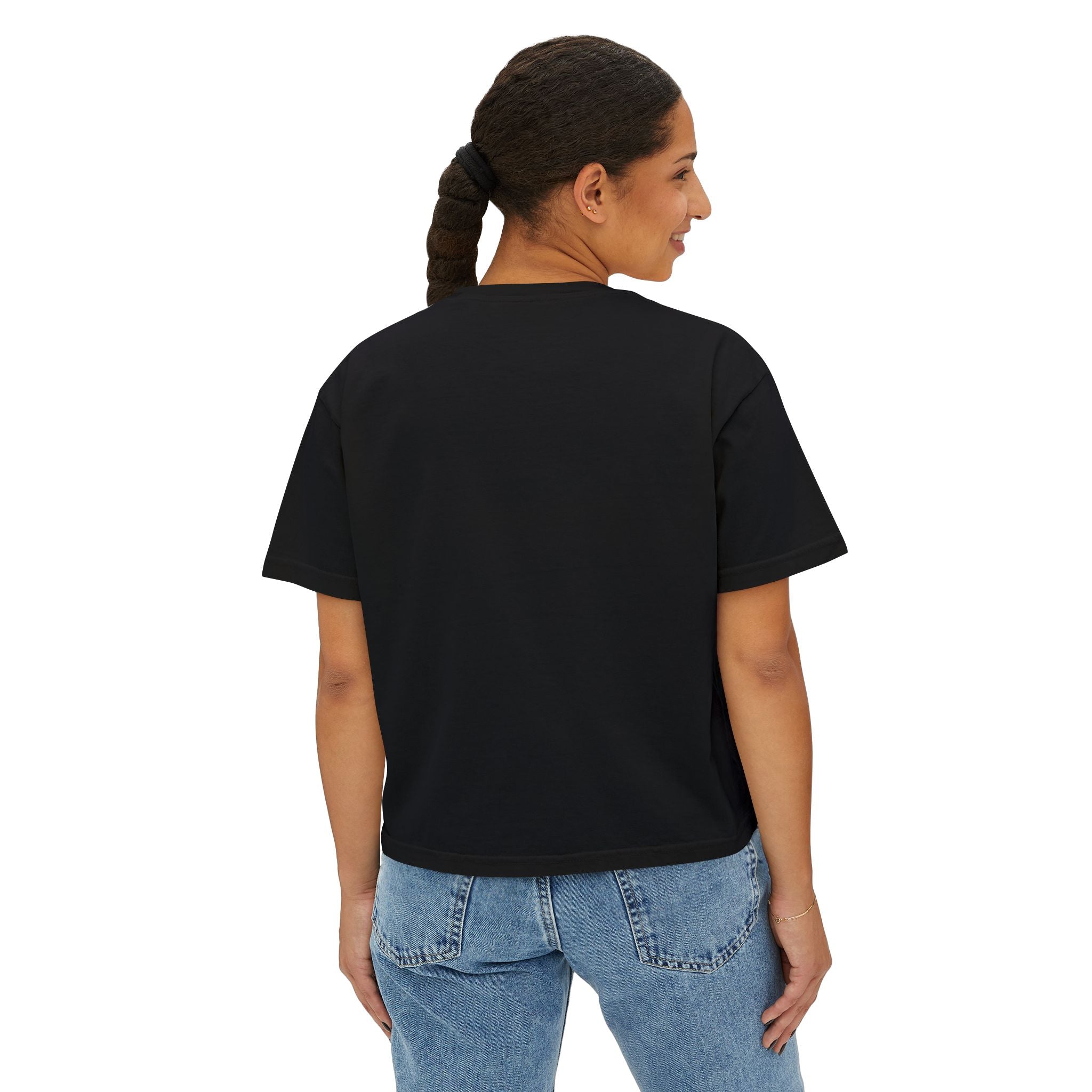 Cat Mom Boxy Cotton Tee