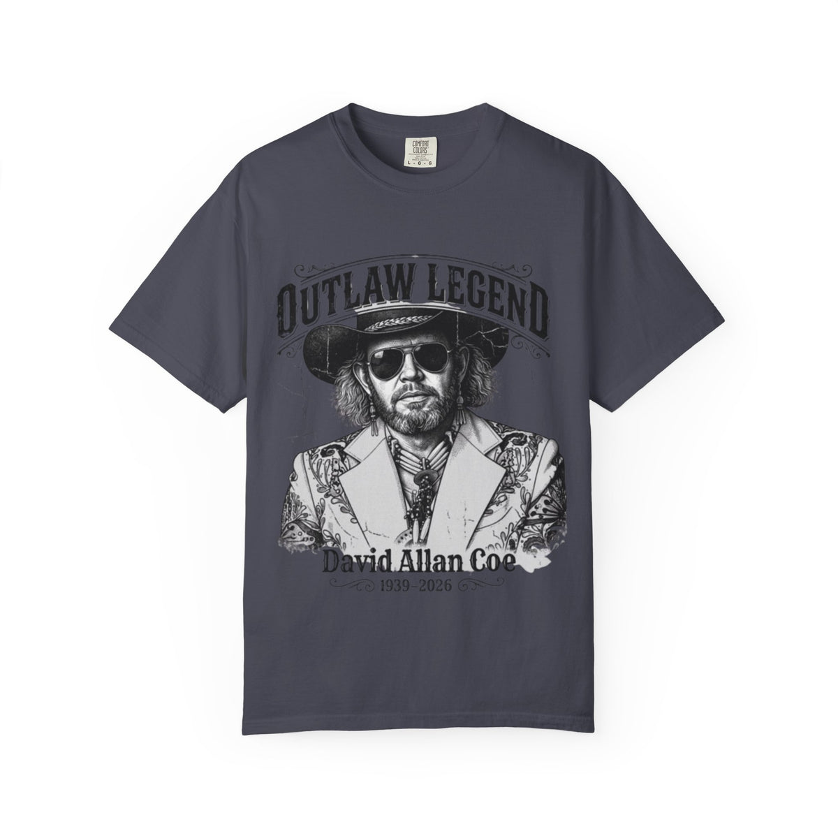 Outlaw Legend Tribute T-Shirt — David Allan Coe Memorial Graphic Tee