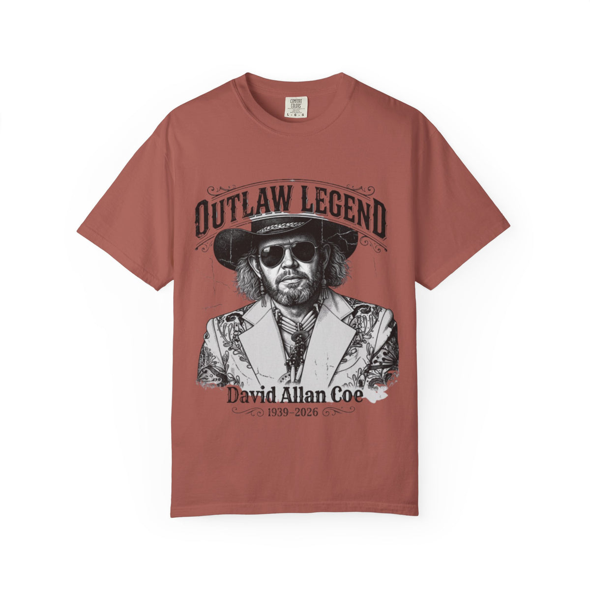 Outlaw Legend Tribute T-Shirt — David Allan Coe Memorial Graphic Tee