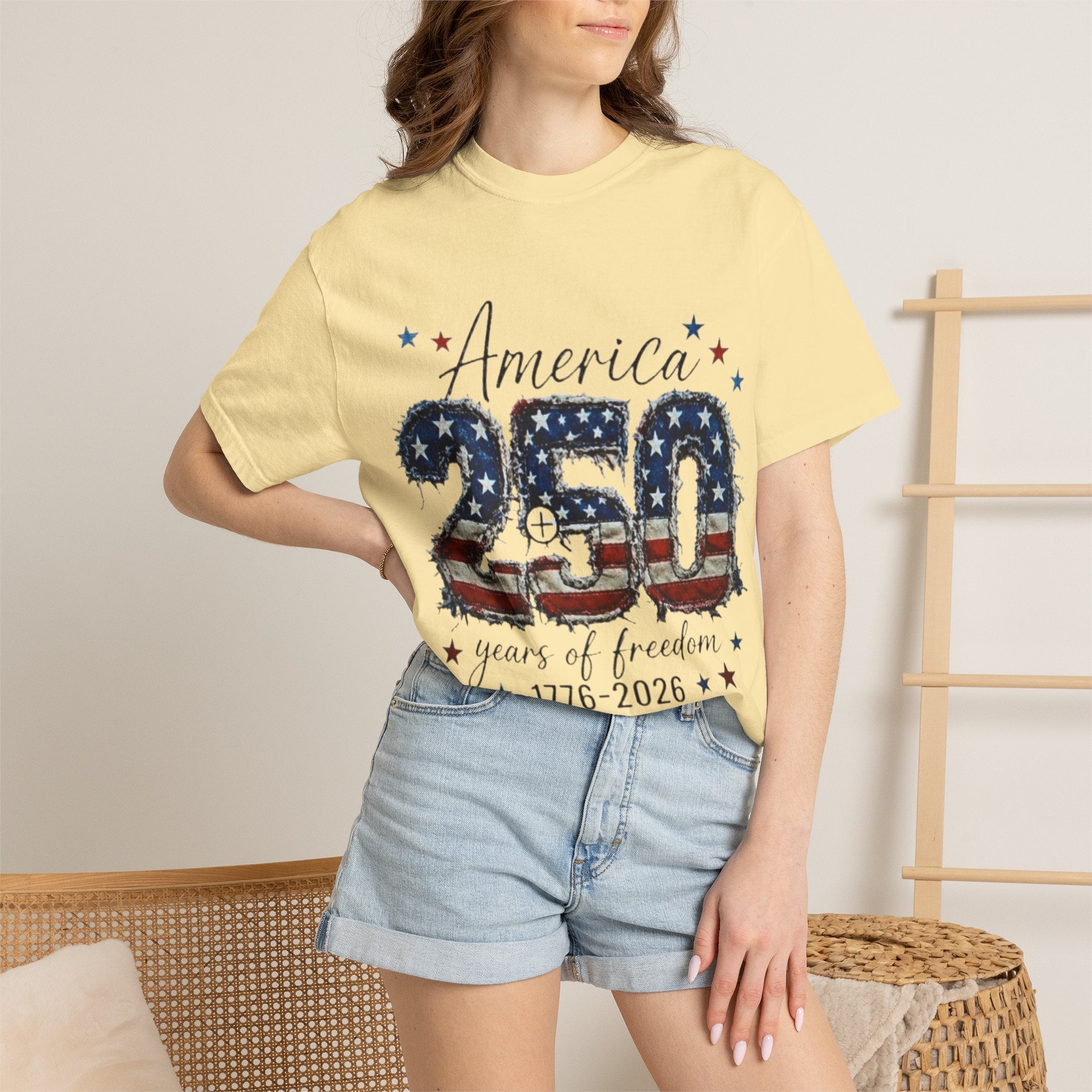 America 250 T-Shirt — 1776–2026 Stars & Stripes Patriotic Tee