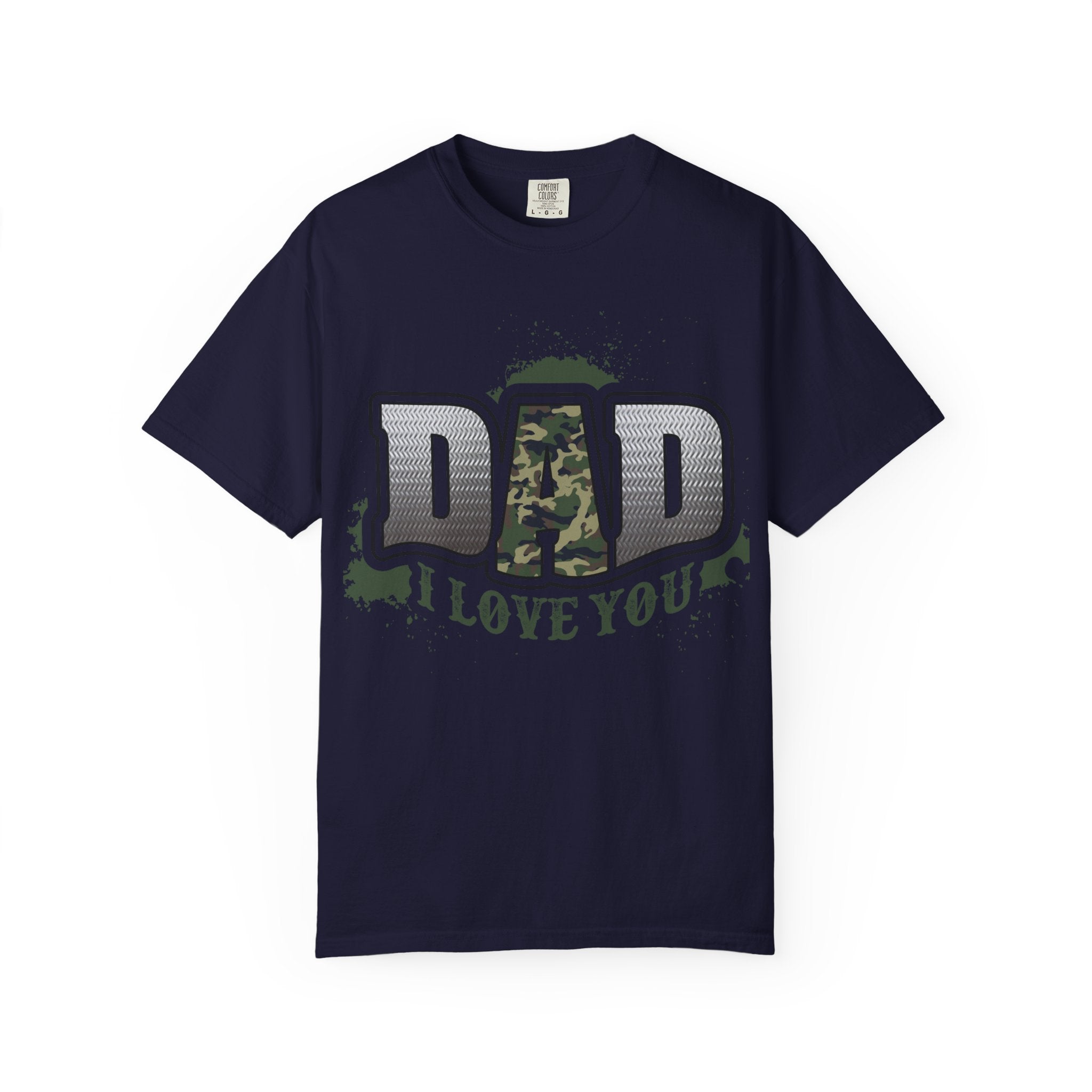 Dad I Love You Camo Graphic T-Shirt