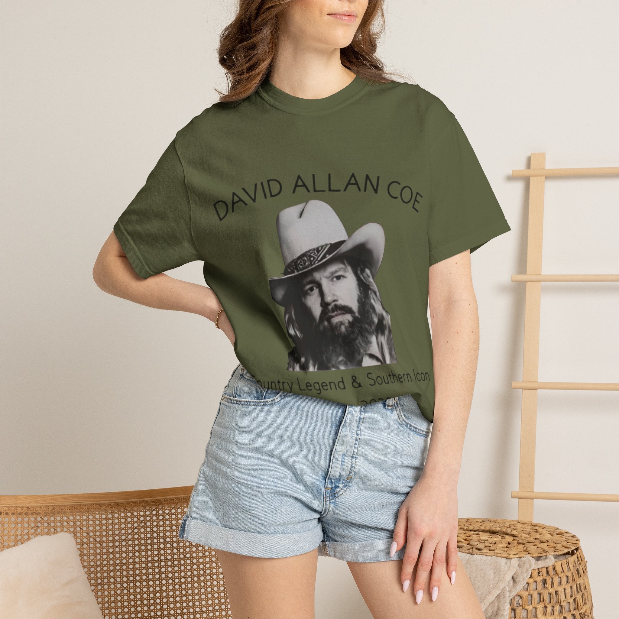 David Allan Coe Tribute T-Shirt – Vintage Cotton Memorial Tee