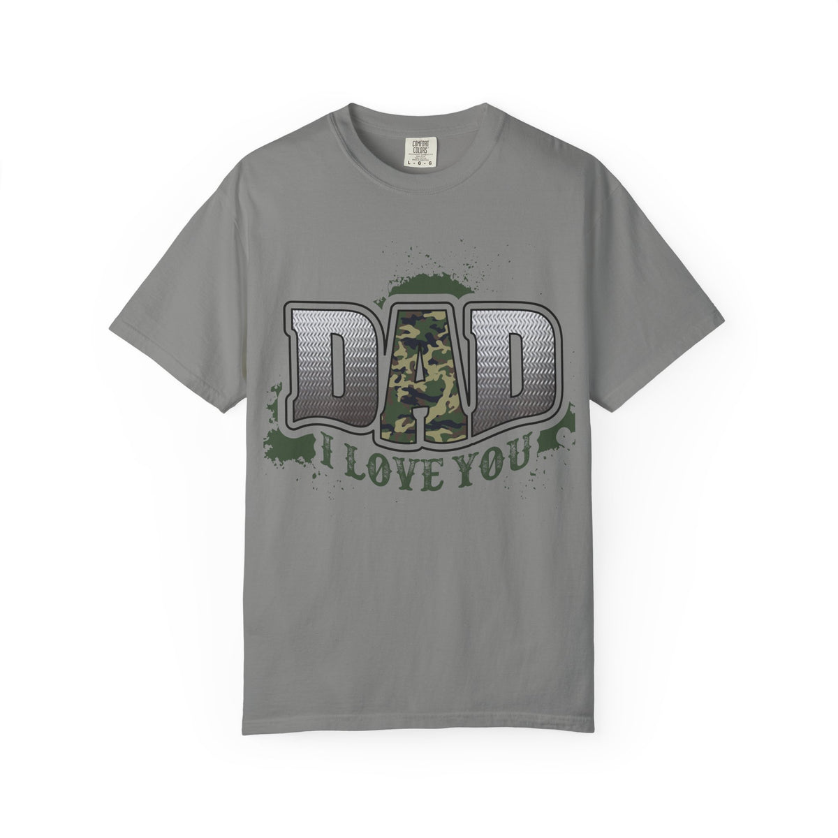 Dad I Love You Camo Graphic T-Shirt