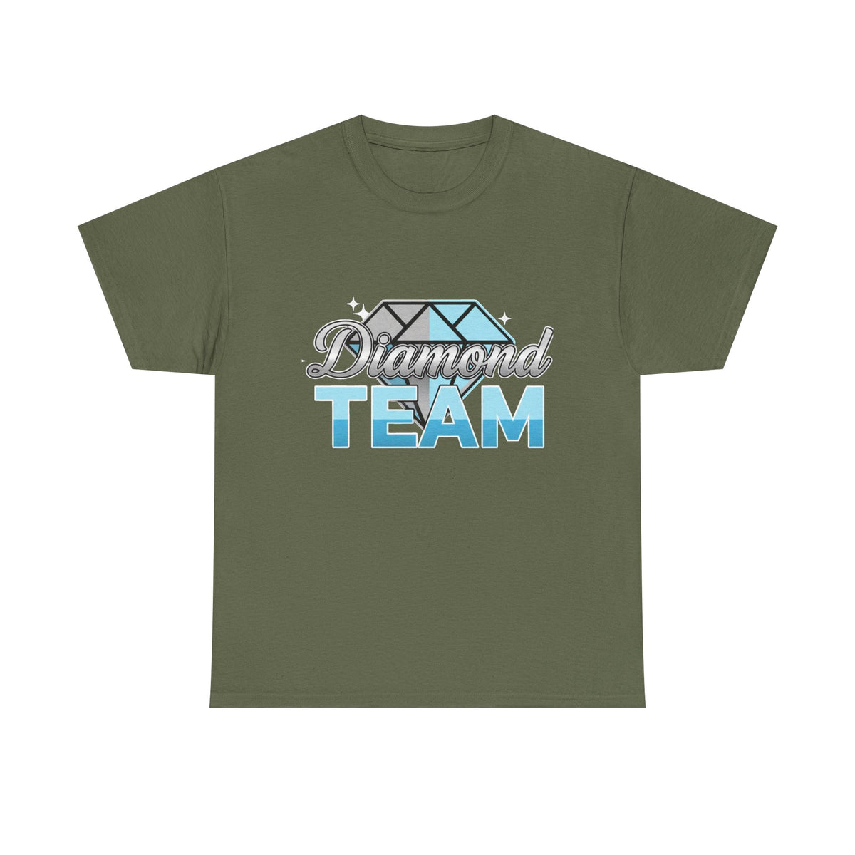 Diamond Team T-Shirt — Blue Gem Graphic Tee