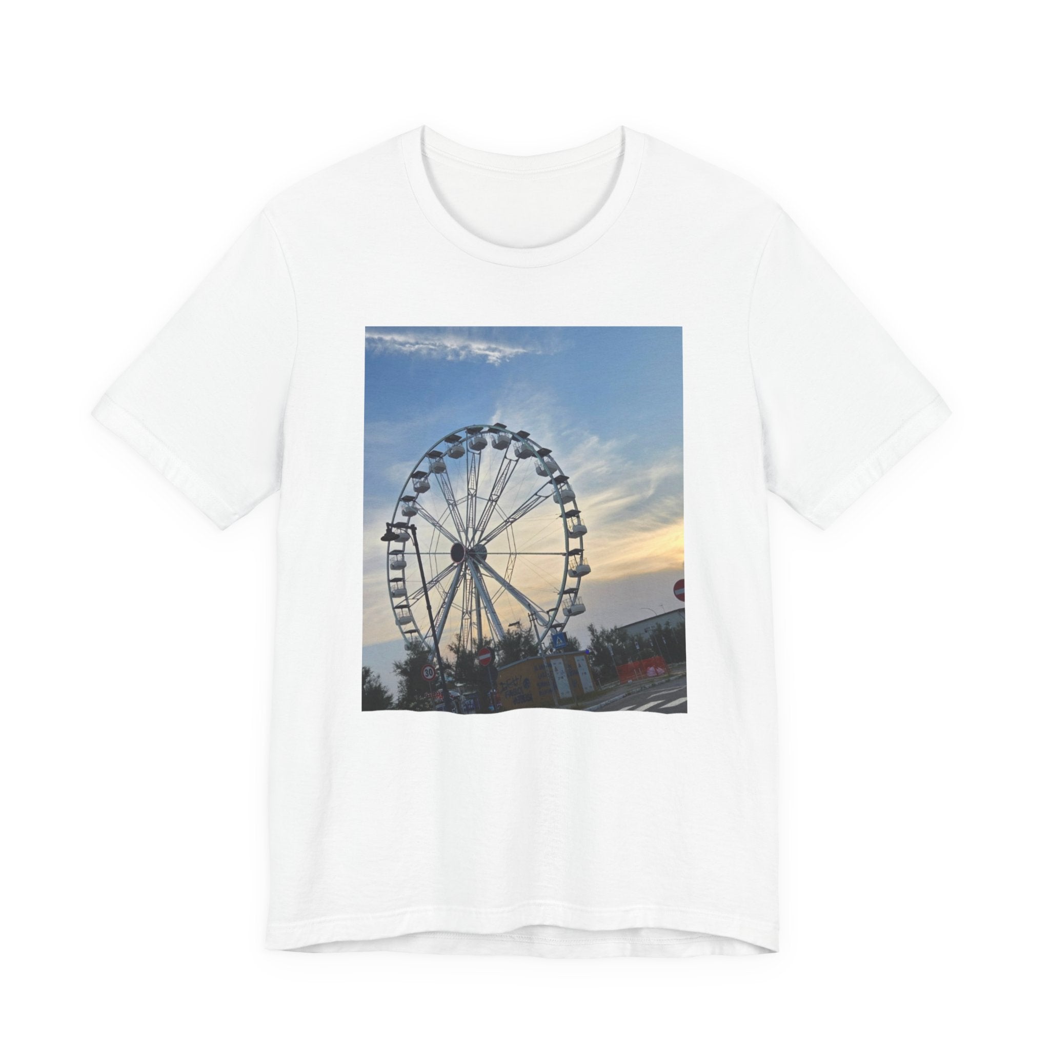 Ferris Wheel Sunset T-Shirt — Carnival Photo Tee