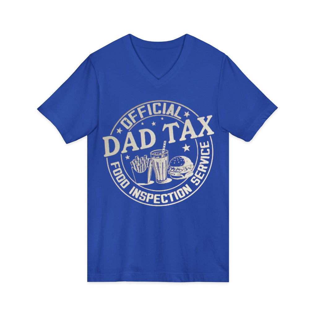 Dad Tax T‑Shirt — "Official Dad Tax Food Inspection Service" V‑Neck Tee